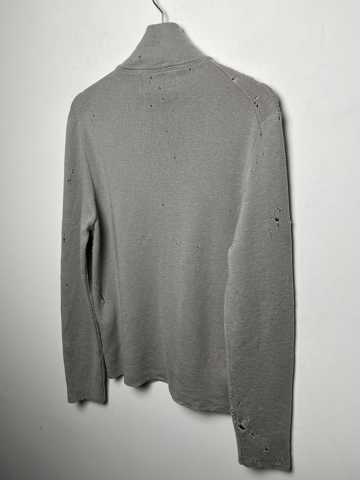 Stone Island Stone Island y2k trashed wool sweater m-l Size US M / EU 48-50 / 2 - 10 Thumbnail