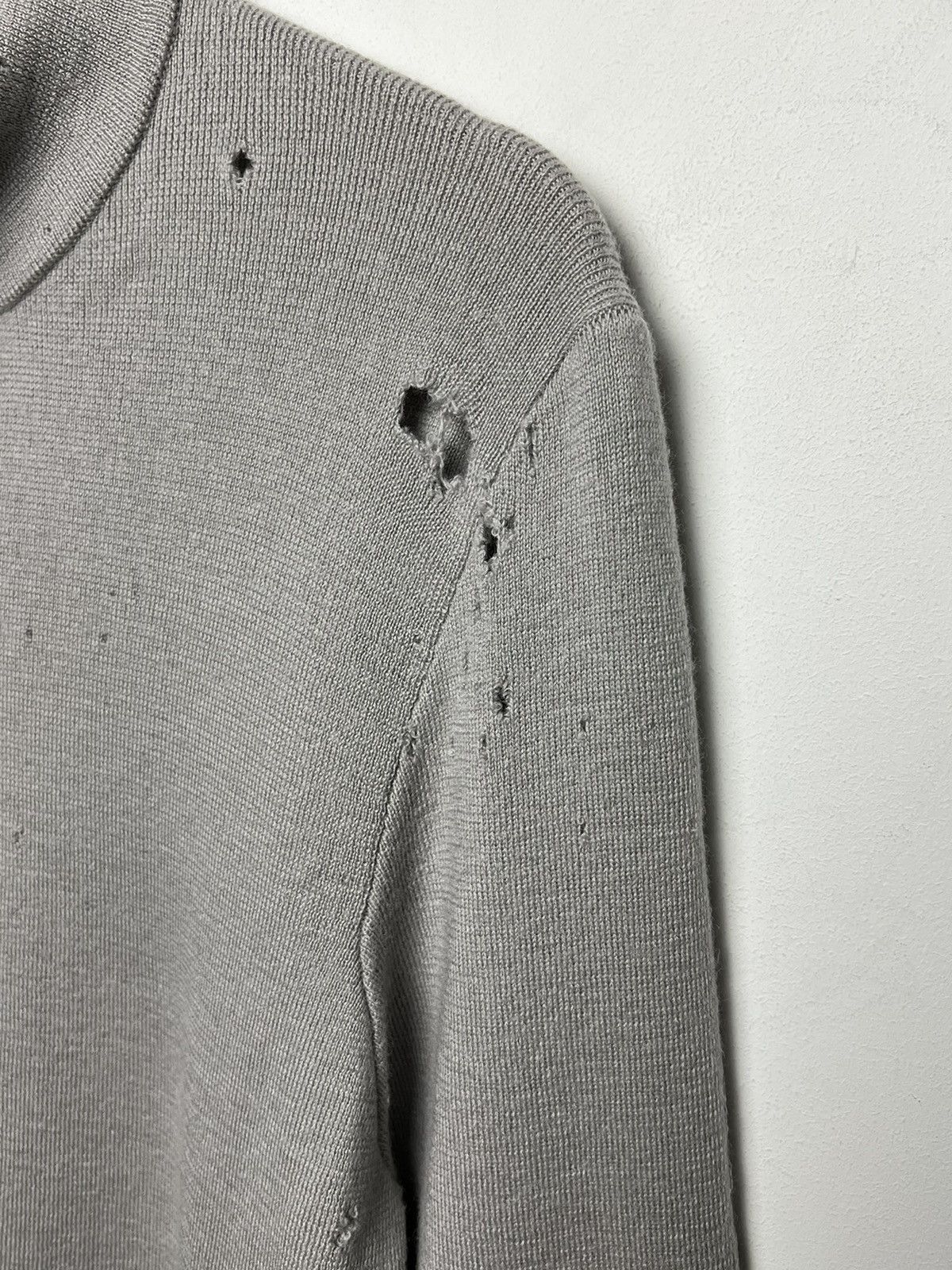 Stone Island Stone Island y2k trashed wool sweater m-l Size US M / EU 48-50 / 2 - 4 Thumbnail