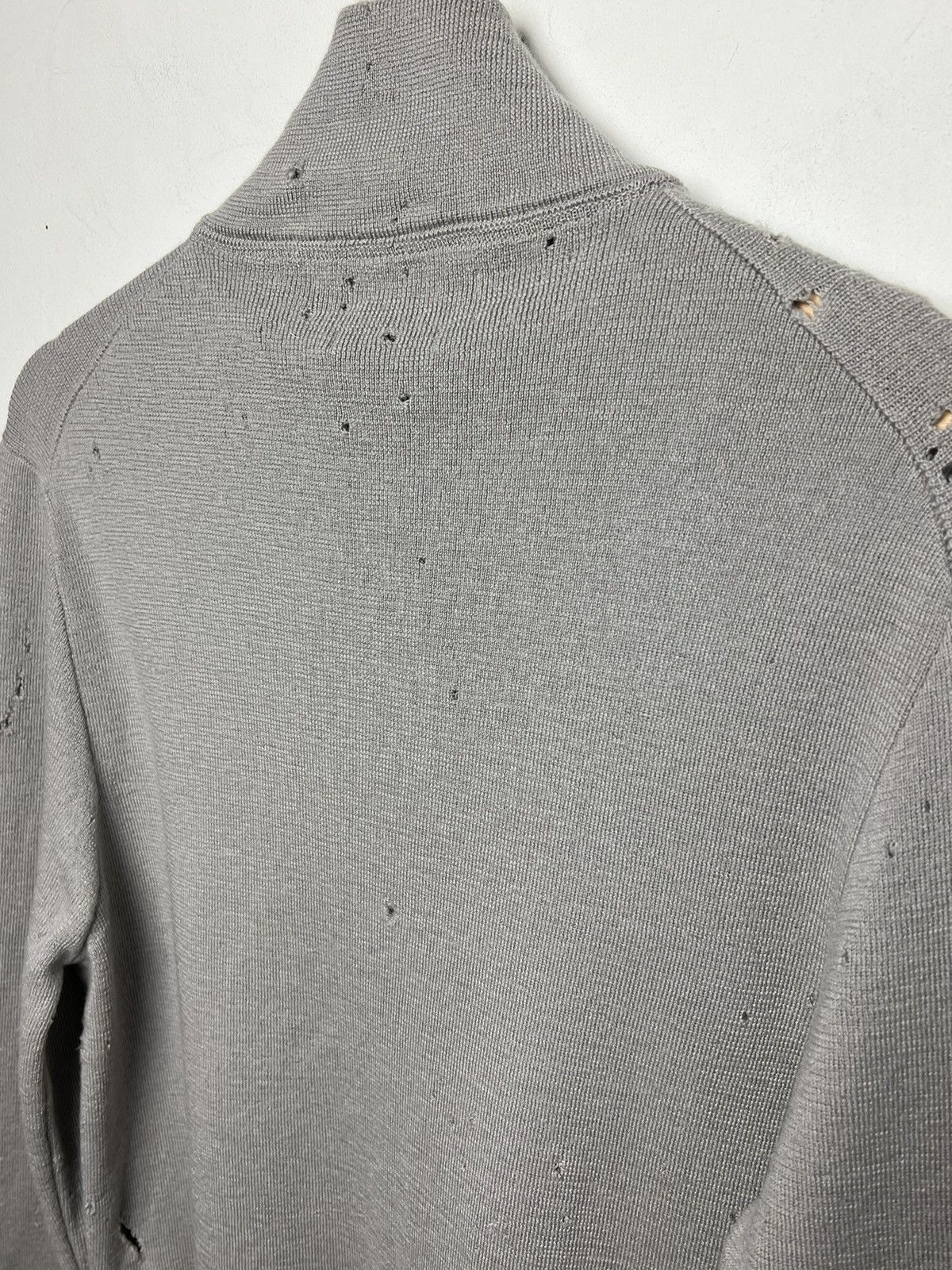 Stone Island Stone Island y2k trashed wool sweater m-l Size US M / EU 48-50 / 2 - 11 Thumbnail