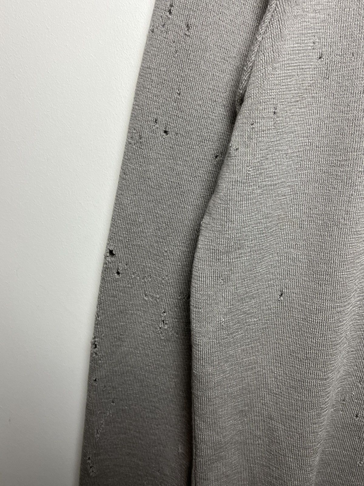 Stone Island Stone Island y2k trashed wool sweater m-l Size US M / EU 48-50 / 2 - 6 Thumbnail