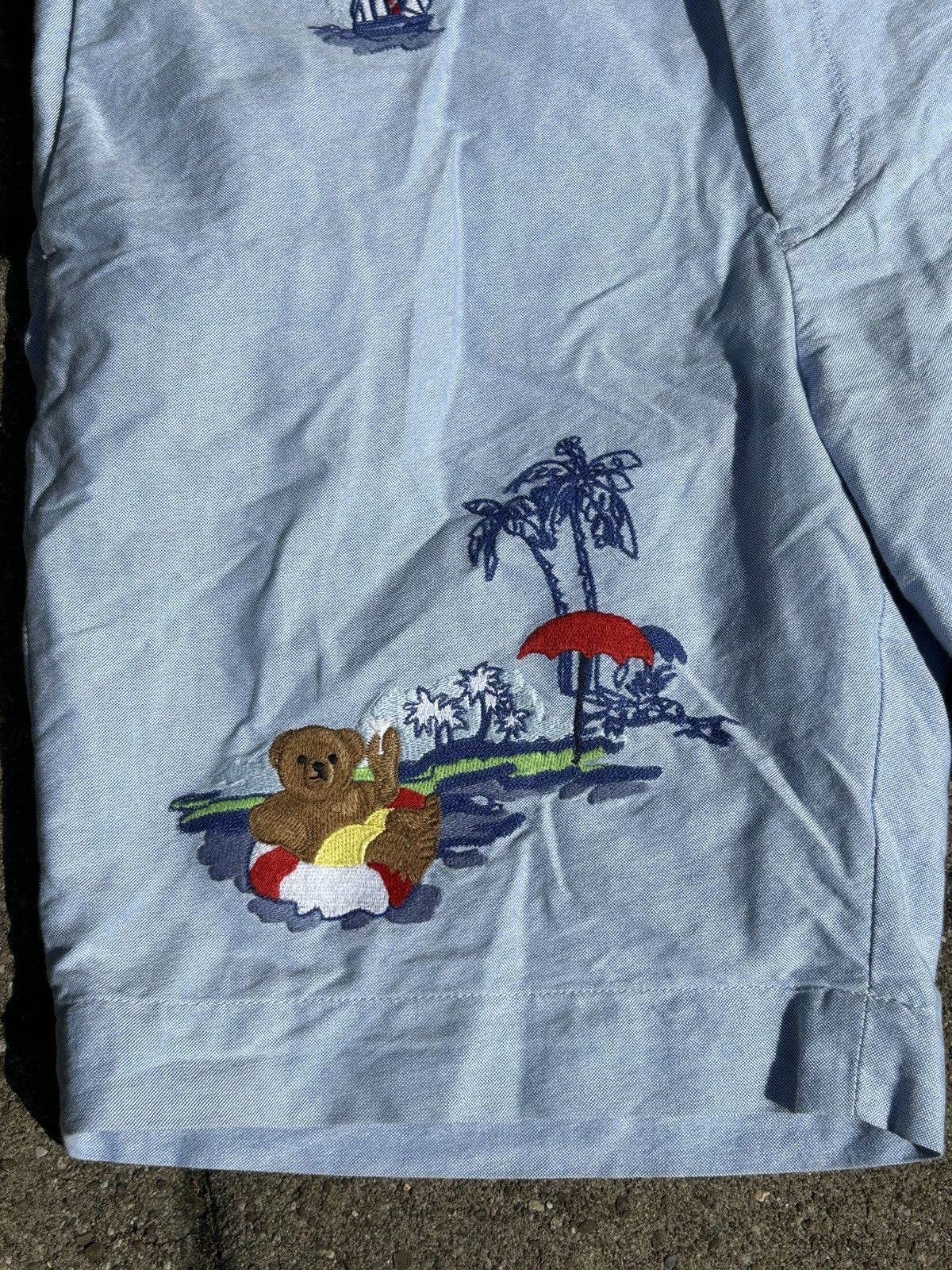 Polo Ralph Lauren Vintage Polo Bear Shorts Embroidered Size US 34 / EU 50 - 2 Thumbnail
