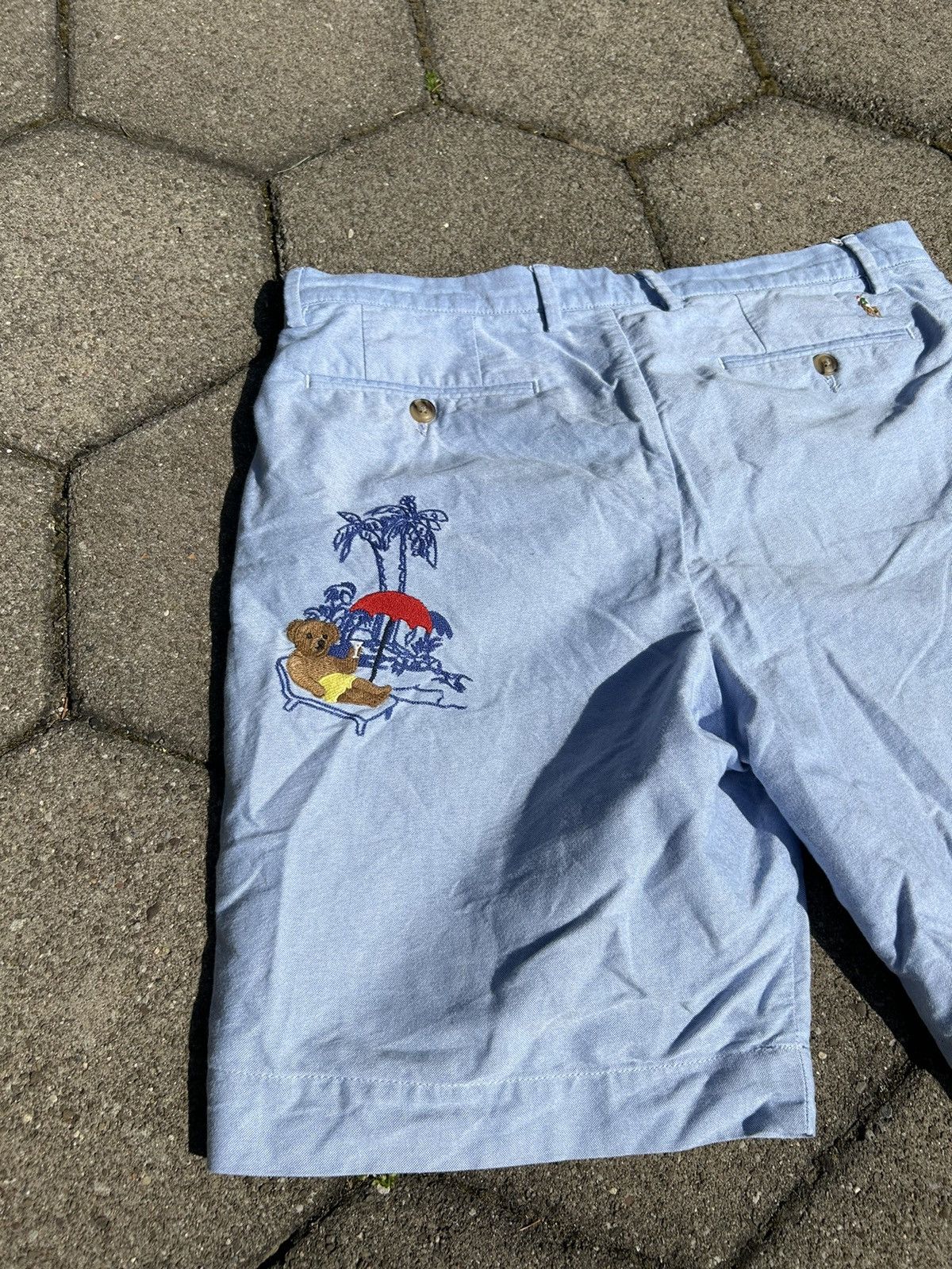 Polo Ralph Lauren Vintage Polo Bear Shorts Embroidered Size US 34 / EU 50 - 7 Thumbnail