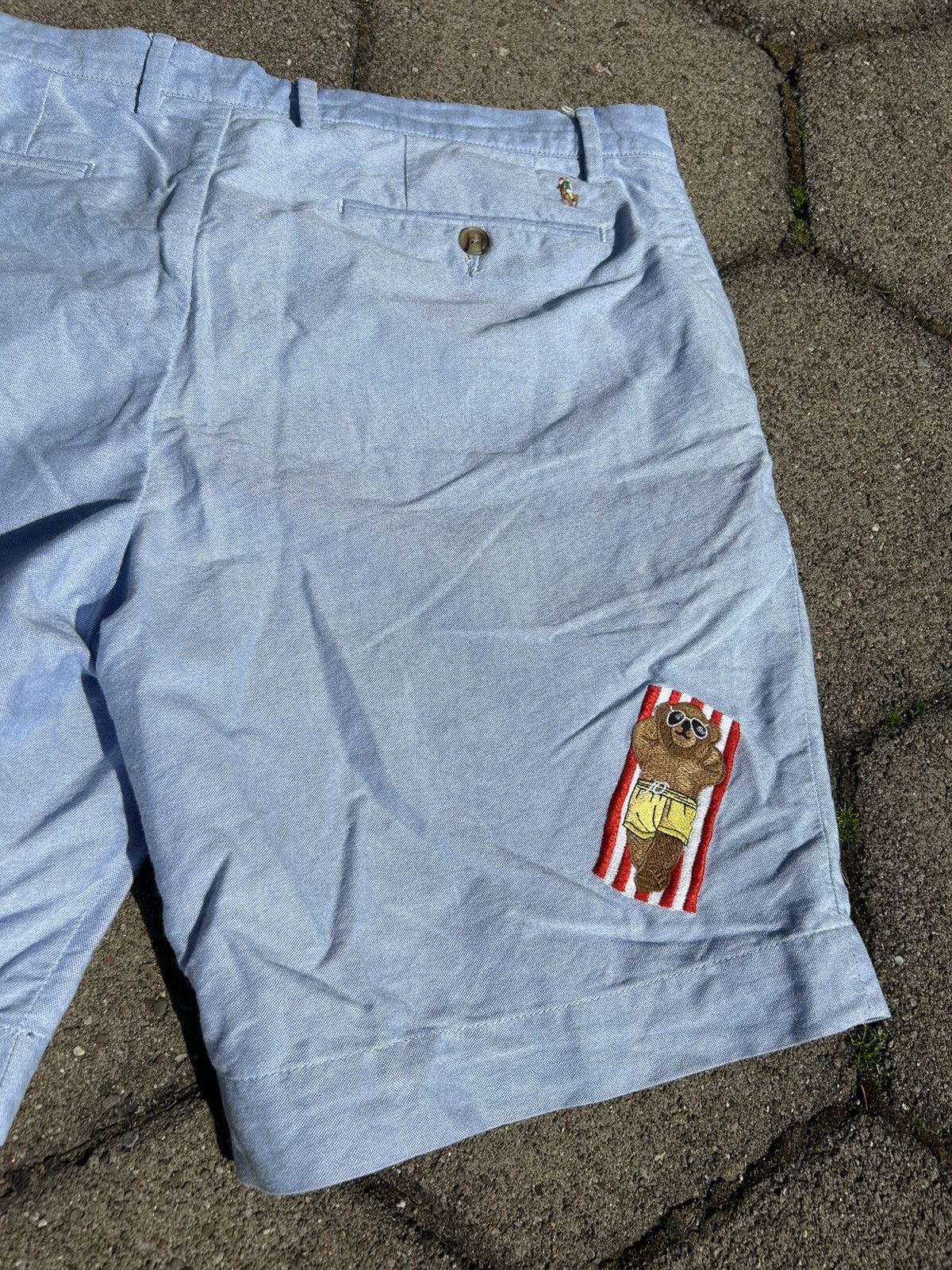 Polo Ralph Lauren Vintage Polo Bear Shorts Embroidered Size US 34 / EU 50 - 8 Thumbnail