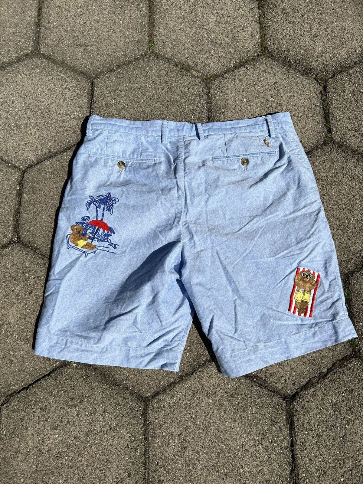 Polo Ralph Lauren Vintage Polo Bear Shorts Embroidered Size US 34 / EU 50 - 6 Thumbnail