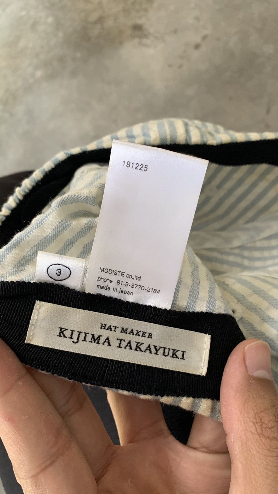 Japanese Brand MadeInJapan Kijima Takayuki Striped Cap Hat Size ONE SIZE - 4 Thumbnail