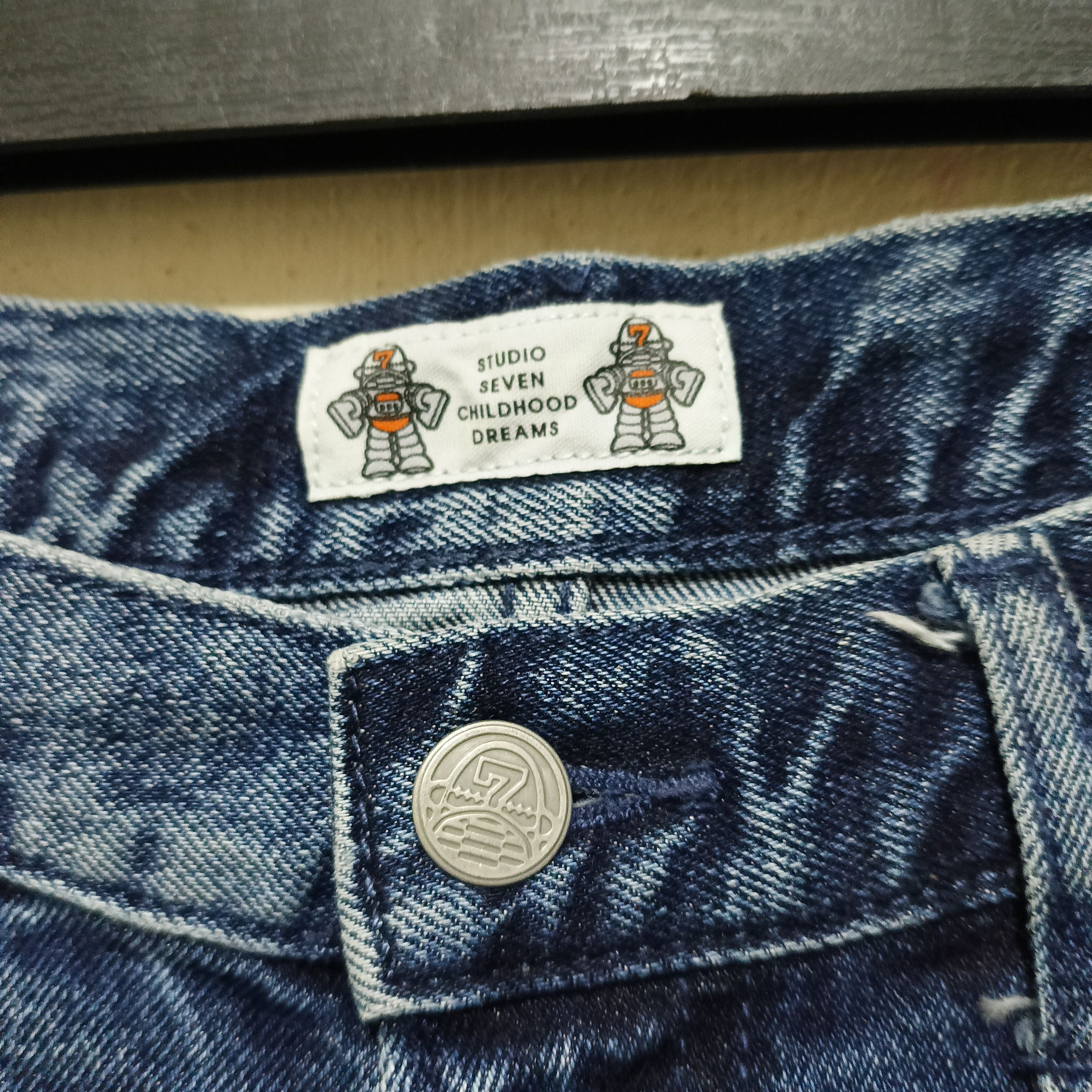 GU × Japanese Brand × Studio Seven Studio Seven Childhood Dream Stretchable Jeans Denim Size US 33 - 4 Thumbnail