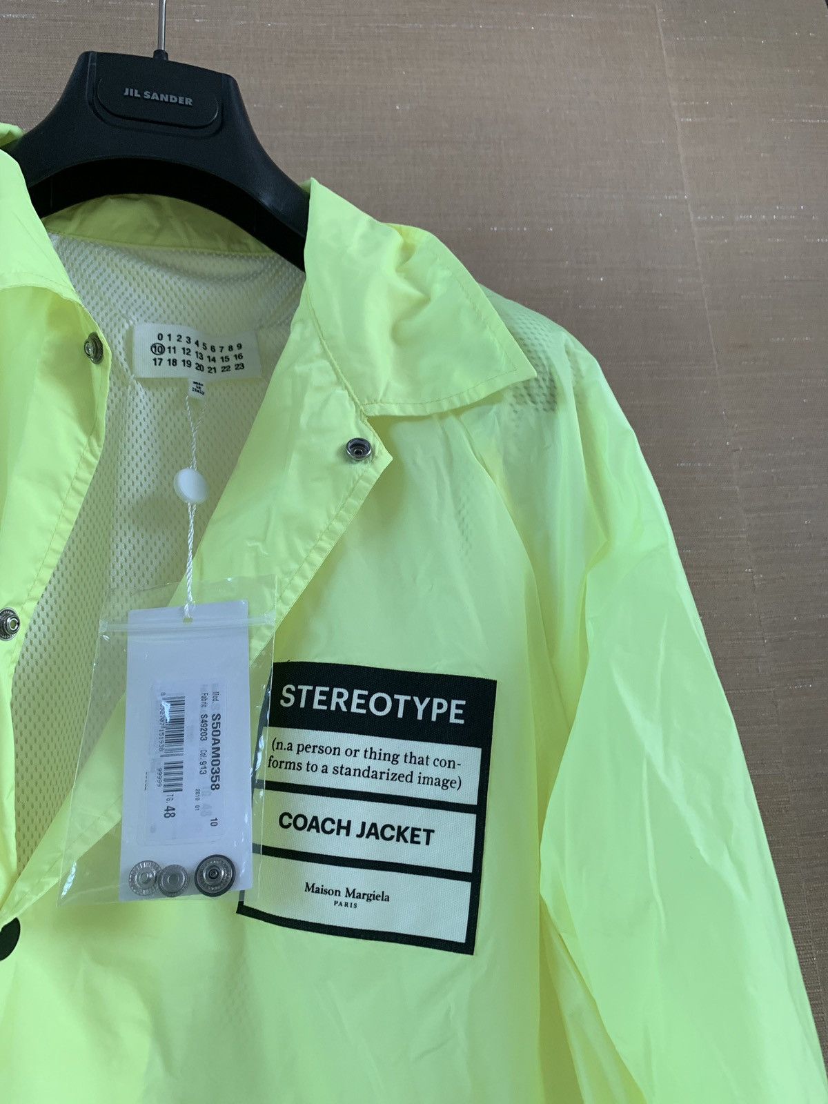 Maison Margiela Coach Stereotype Jacket in Highlighter Yellow Size US M / EU 48-50 / 2 - 4 Thumbnail