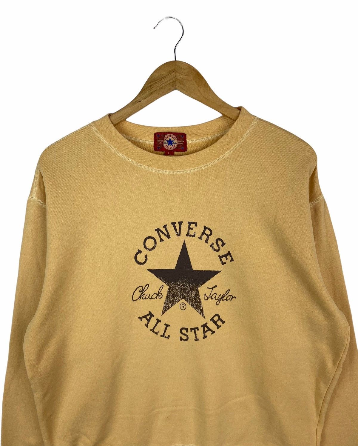 Converse × Vintage Vintage CONVERSE ALL STAR Big Logo Sweatshirt Pullover Size US M / EU 48-50 / 2 - 3 Thumbnail