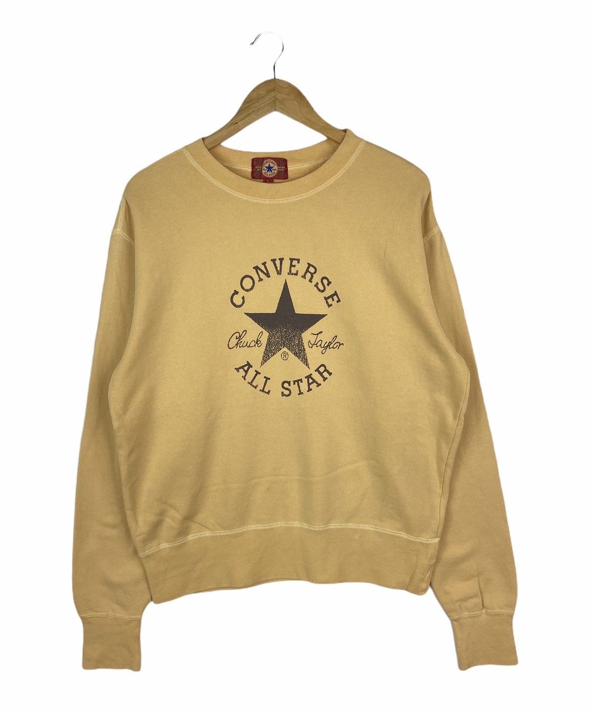 Converse × Vintage Vintage CONVERSE ALL STAR Big Logo Sweatshirt Pullover Size US M / EU 48-50 / 2 - 1 Thumbnail