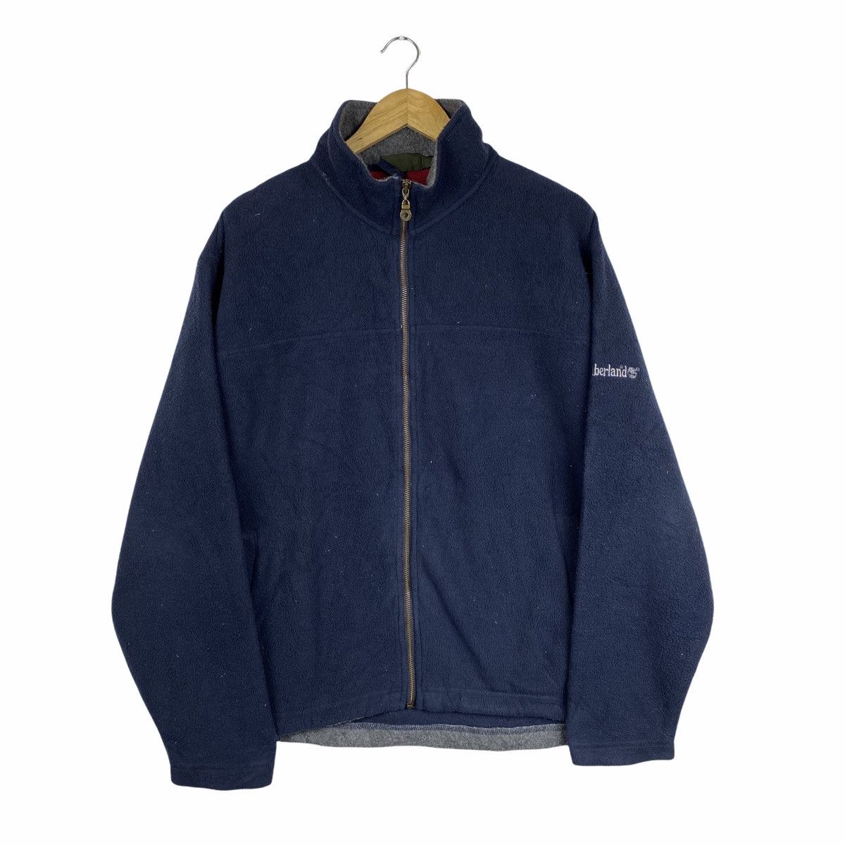 Timberland × Vintage VINTAGE TIMBERLAND SMALL LOGO FLEECE ZIPPER SWEATER Size US L / EU 52-54 / 3 - 1 Thumbnail