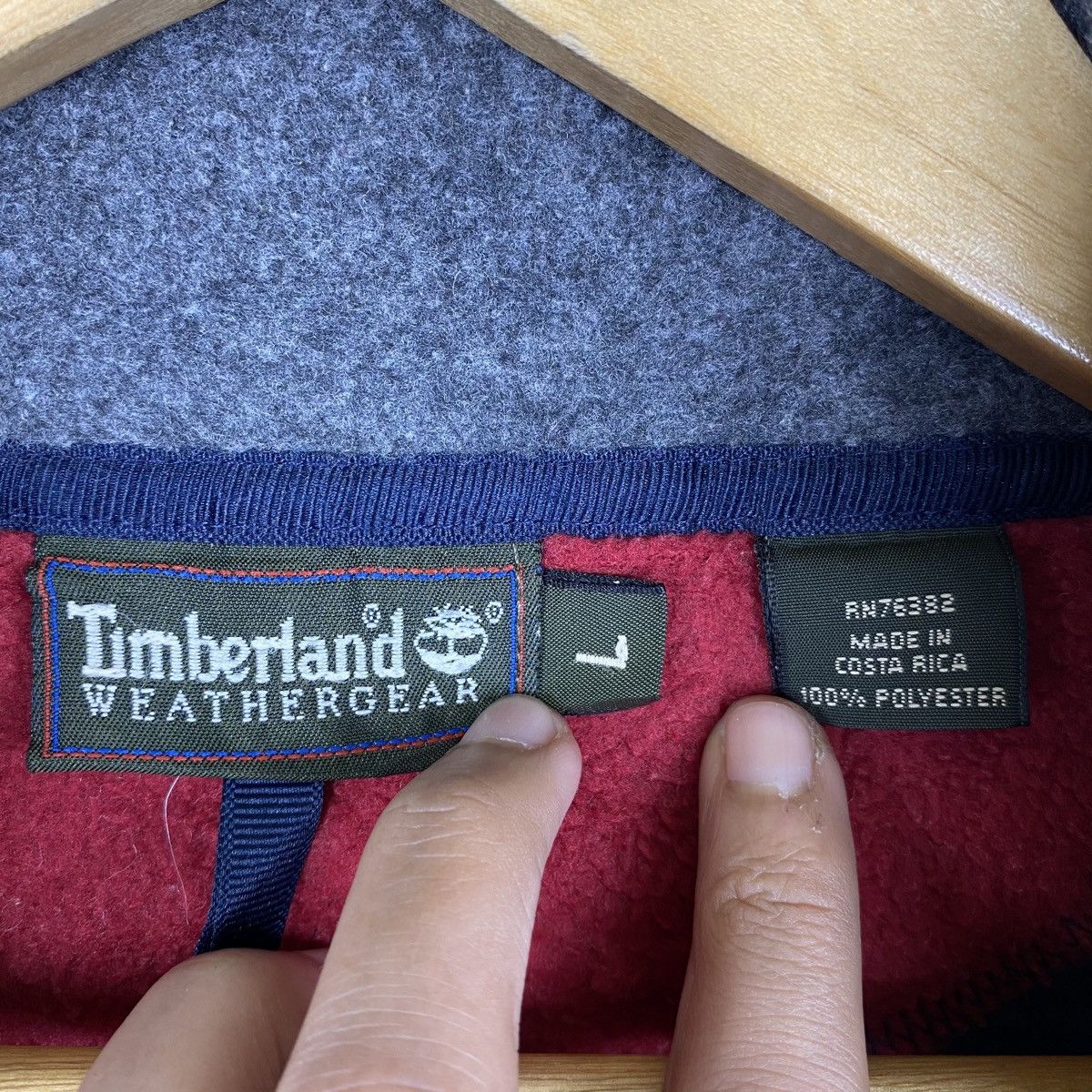 Timberland × Vintage VINTAGE TIMBERLAND SMALL LOGO FLEECE ZIPPER SWEATER Size US L / EU 52-54 / 3 - 6 Thumbnail