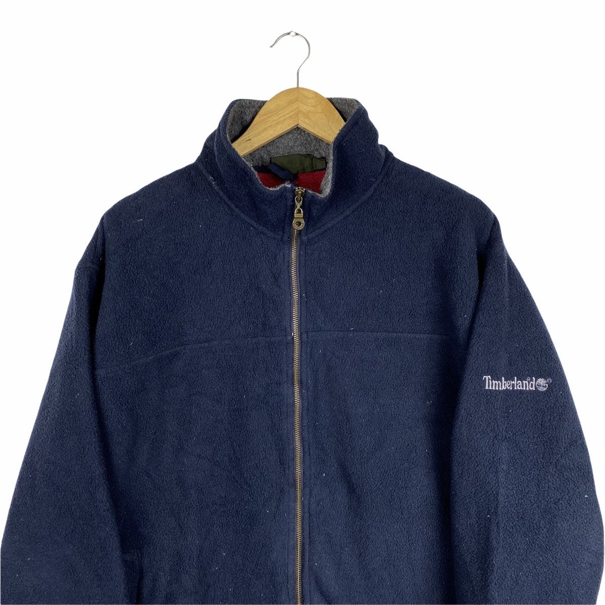 Timberland × Vintage VINTAGE TIMBERLAND SMALL LOGO FLEECE ZIPPER SWEATER Size US L / EU 52-54 / 3 - 4 Thumbnail