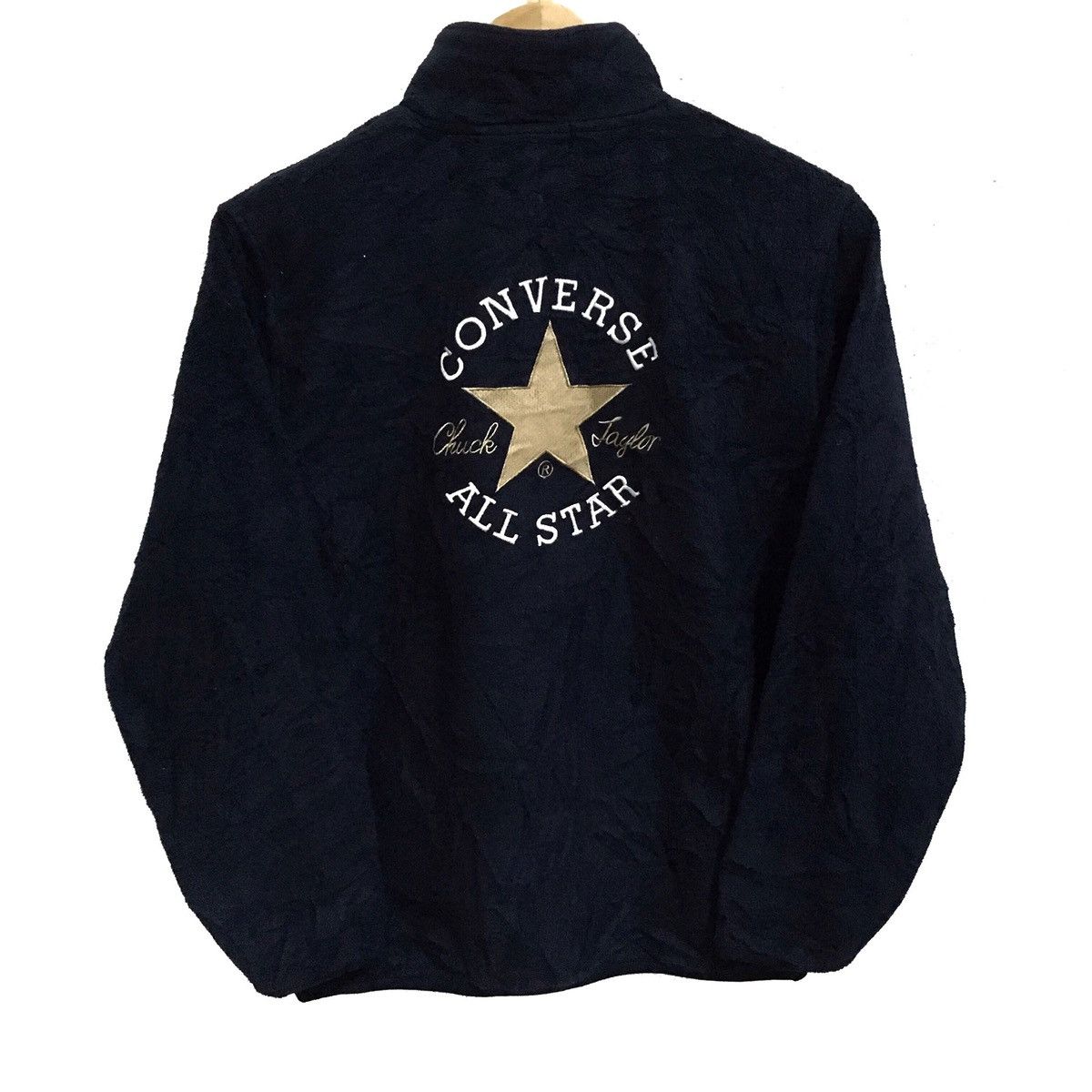 Converse × Vintage VINTAGE CONVERSE ALL STAR BIG LOGO FLEECE ZIPPER SWEATER Size US XS / EU 42 / 0 - 1 Thumbnail