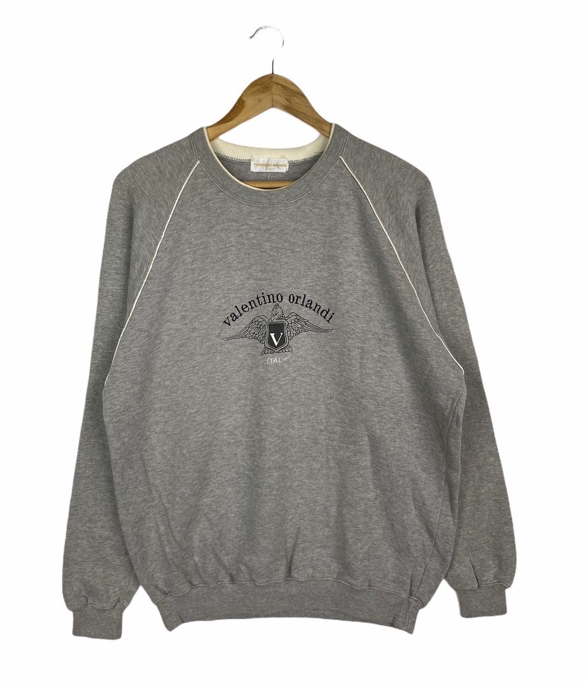 Valentino × Vintage VINTAGE ORLANDI VALENTINO ITALY BIG LOGO SWEATSHIRT Size US M / EU 48-50 / 2 - 1 Thumbnail