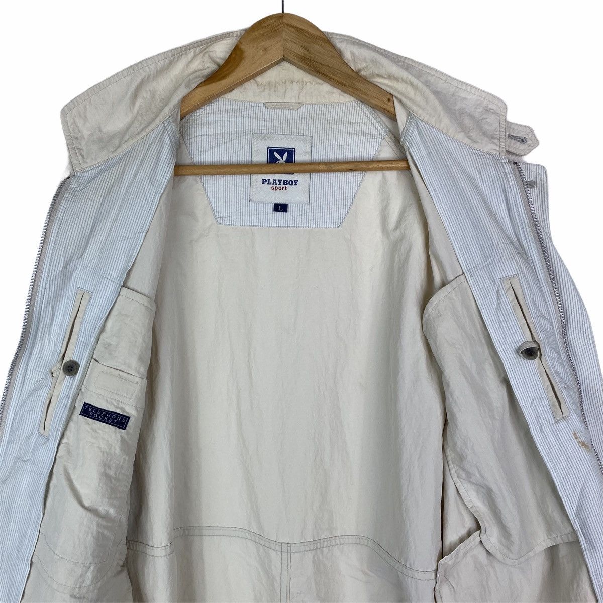 Playboy × Vintage Vintage PLAYBOY Sport Small Logo Zipper Light Jacket Size US L / EU 52-54 / 3 - 5 Thumbnail