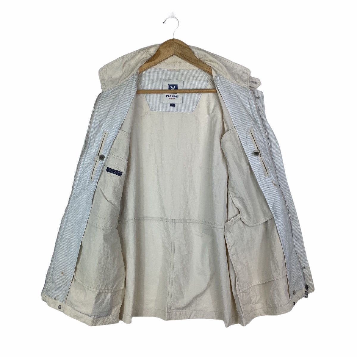 Playboy × Vintage Vintage PLAYBOY Sport Small Logo Zipper Light Jacket Size US L / EU 52-54 / 3 - 3 Thumbnail