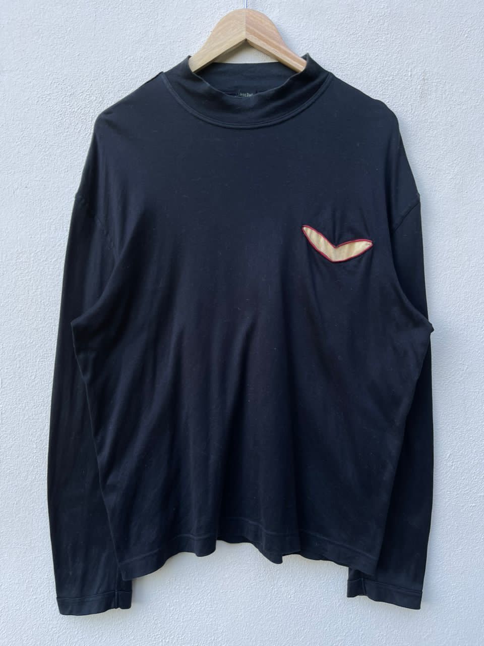 Jean Paul Galtier Turtleneck Hidden Pocket Long Sleeve Tee
