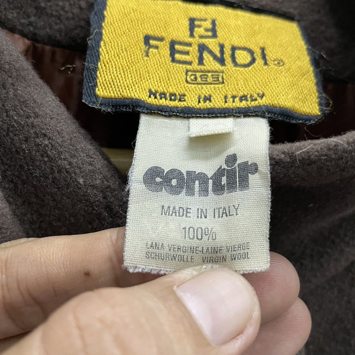 Fendi 💥90s FENDI BUTTON LONG COAT JACKET Size M / US 6-8 / IT 42-44 - 7 Thumbnail