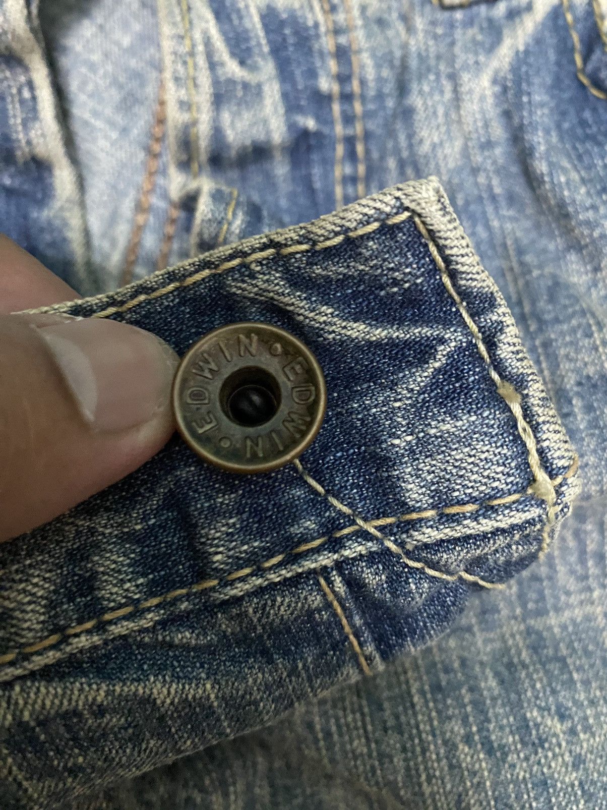 Denime EDWIN 505BXX SELVAGE DENIM SIZE 31-32 Size US 31 - 4 Thumbnail