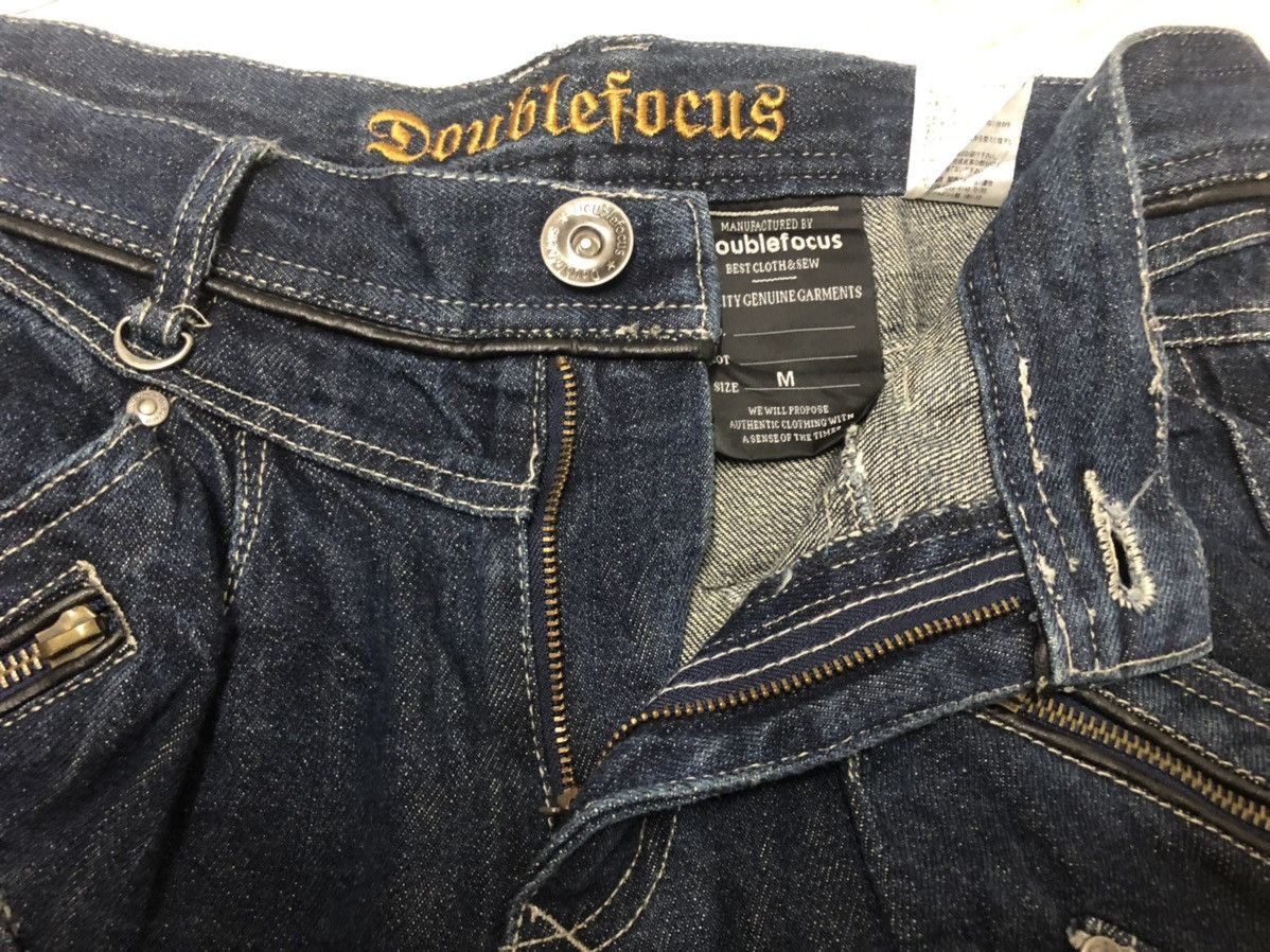 Hysteric Glamour × Japanese Brand RARE!! DOUBLEFOCUS MULTI POCKET SKULLBUTTON FLARED JEANS Size US 32 / EU 48 - 12 Thumbnail