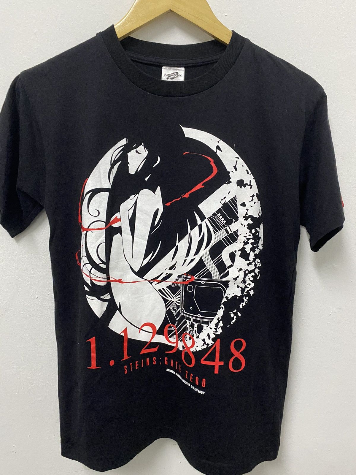 image of Anima x Movie Steins Gate 0 Limited Edition Event Promo Anime in Black, Men's (Size Small)