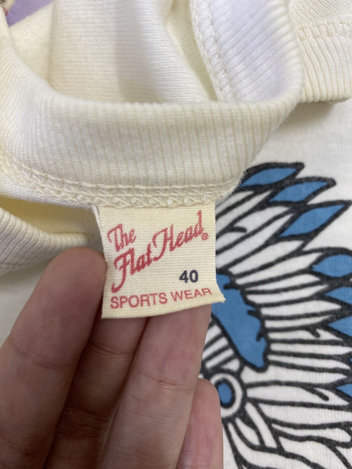 The Flat Head × Vintage VINTAGE THE FLAT HEAD MOTORCYCLE RACE LONGSHIRT Size US M / EU 48-50 / 2 - 8 Thumbnail