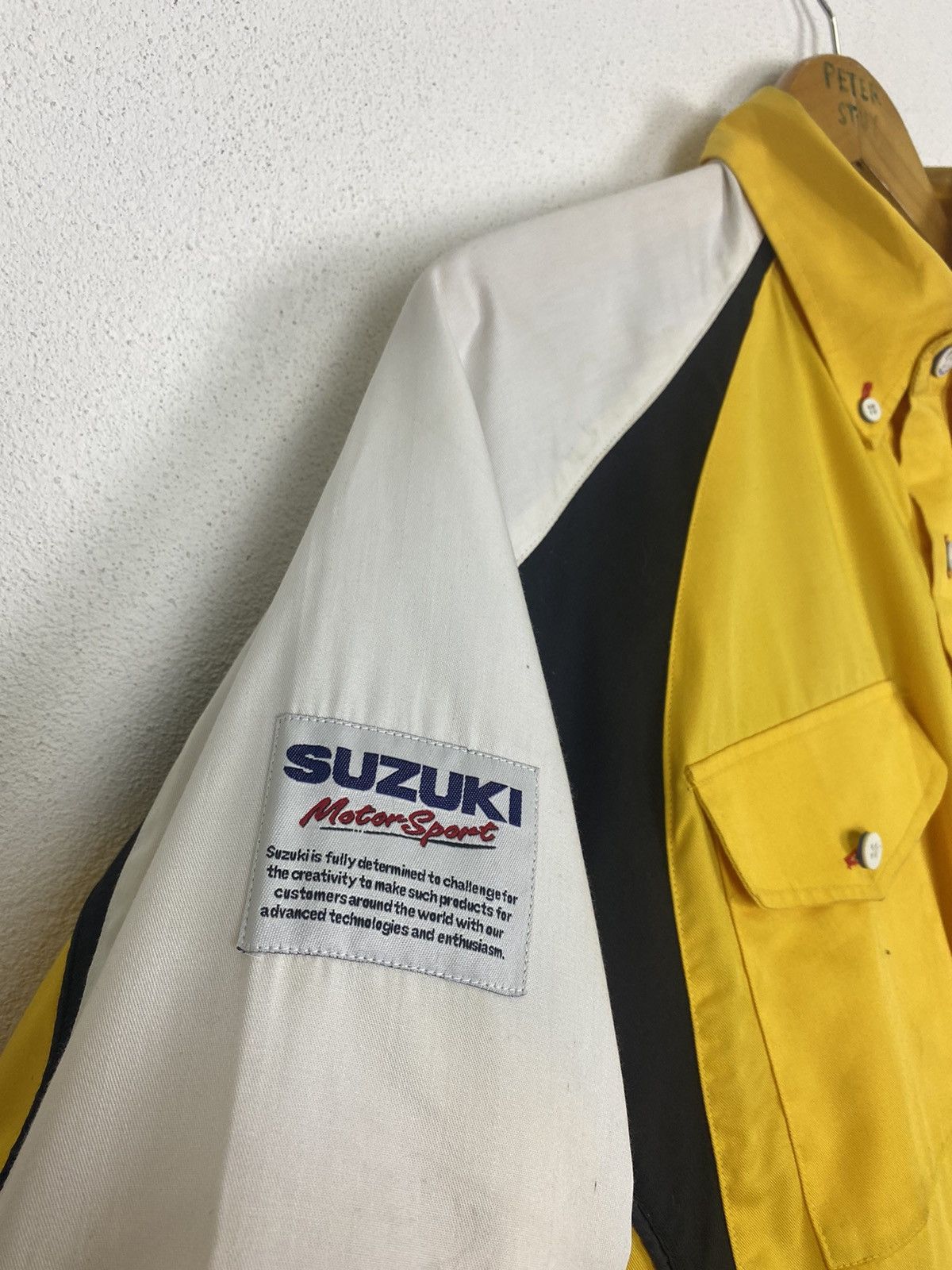 Vintage VINTAGE SUZUKI MOTORSPORT WORKER SHIRT Size US L / EU 52-54 / 3 - 7 Thumbnail