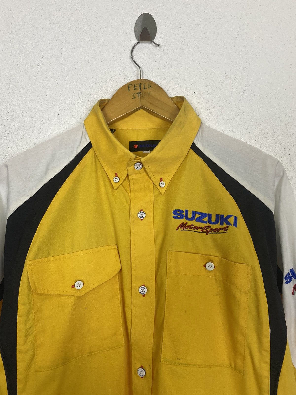 Vintage VINTAGE SUZUKI MOTORSPORT WORKER SHIRT Size US L / EU 52-54 / 3 - 4 Thumbnail