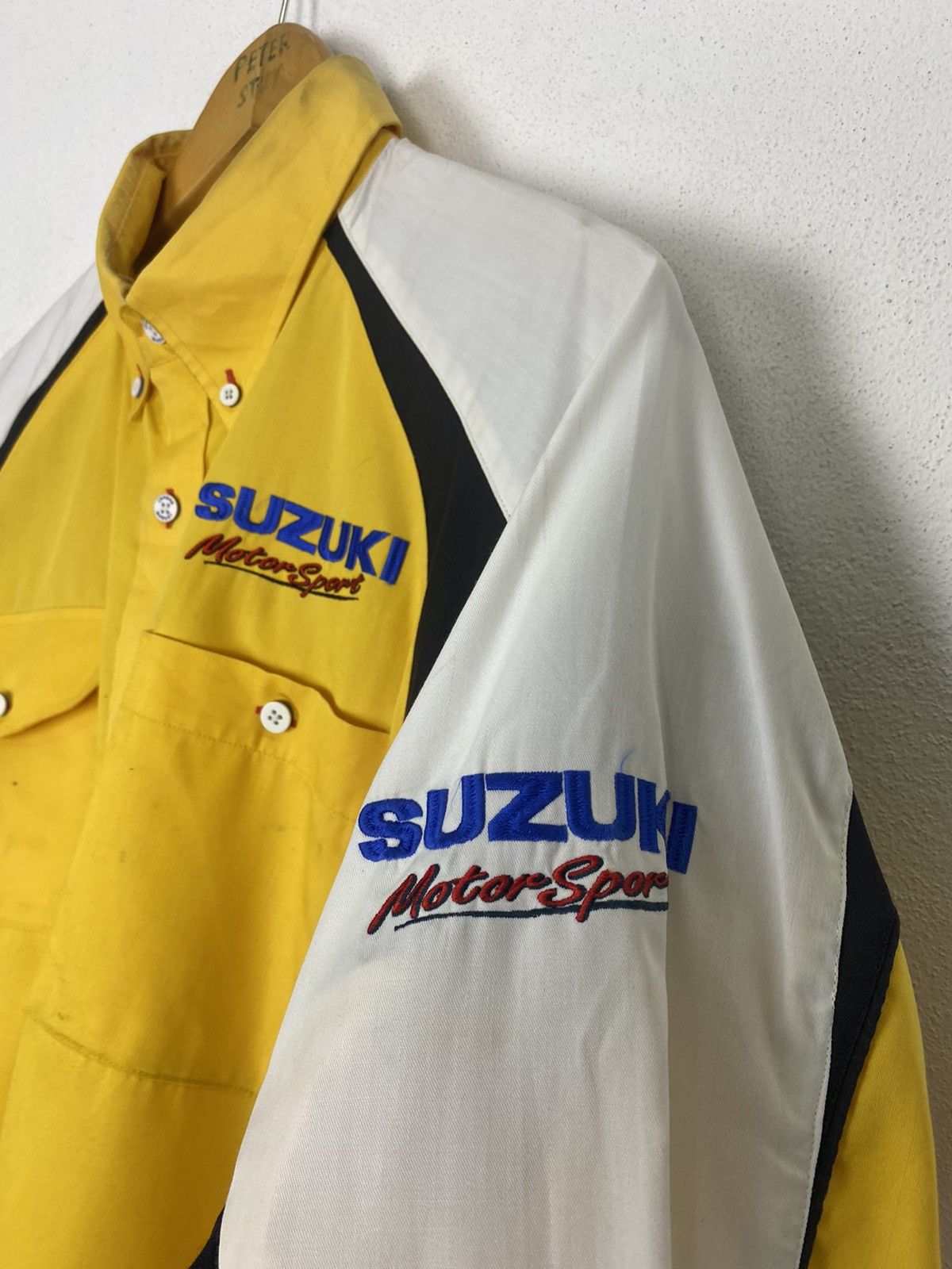 Vintage VINTAGE SUZUKI MOTORSPORT WORKER SHIRT Size US L / EU 52-54 / 3 - 6 Thumbnail