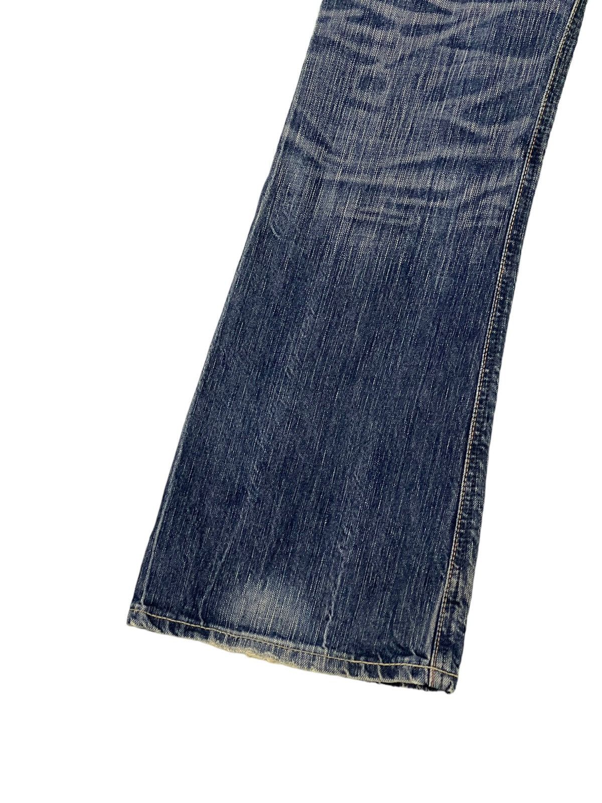 Edwin Flare Jeans Edwin Distress Denim Acid Wash Boot Cut 17🟦 Size US 31 - 16 Thumbnail