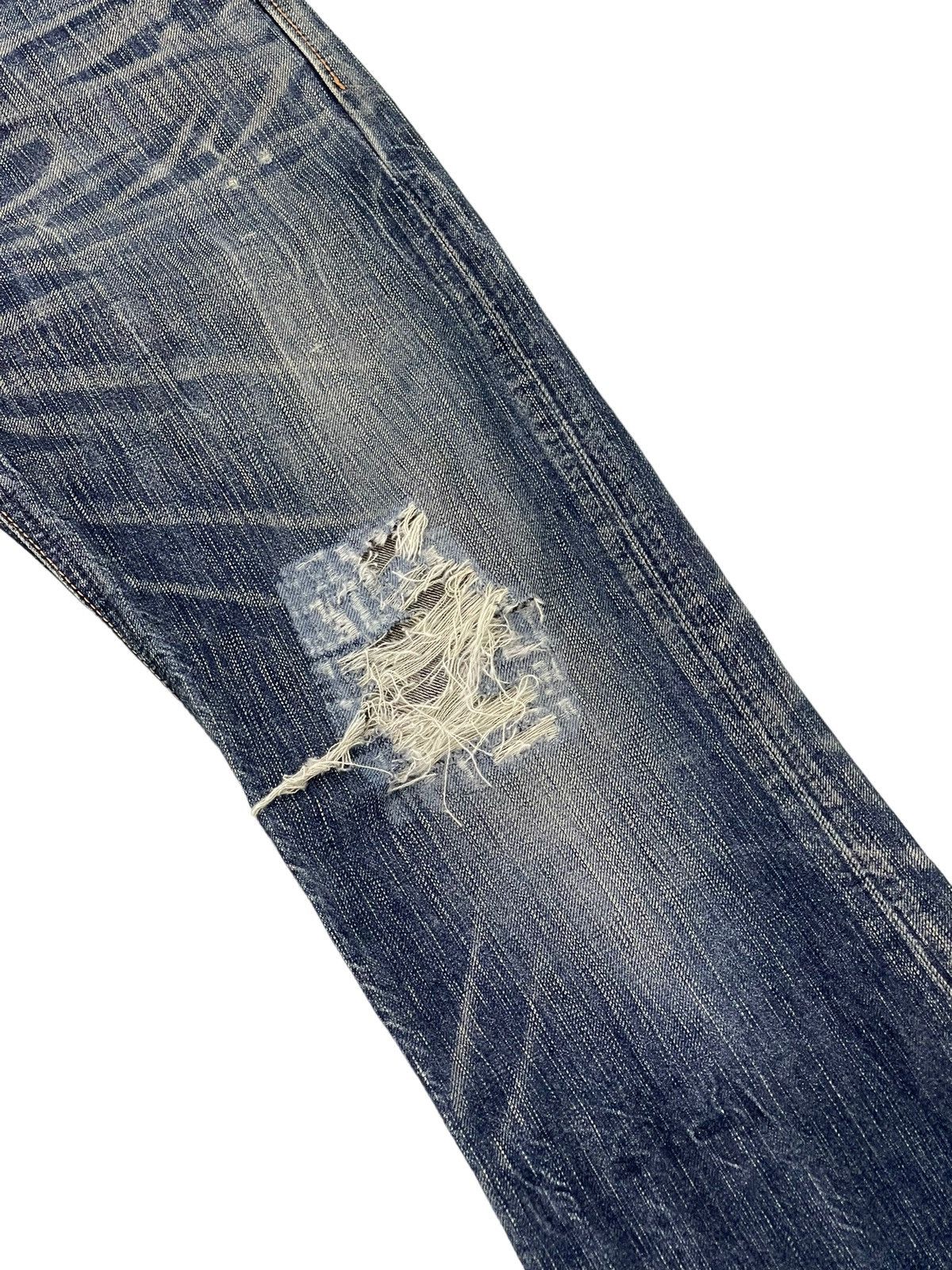 Edwin Flare Jeans Edwin Distress Denim Acid Wash Boot Cut 17🟦 Size US 31 - 7 Thumbnail