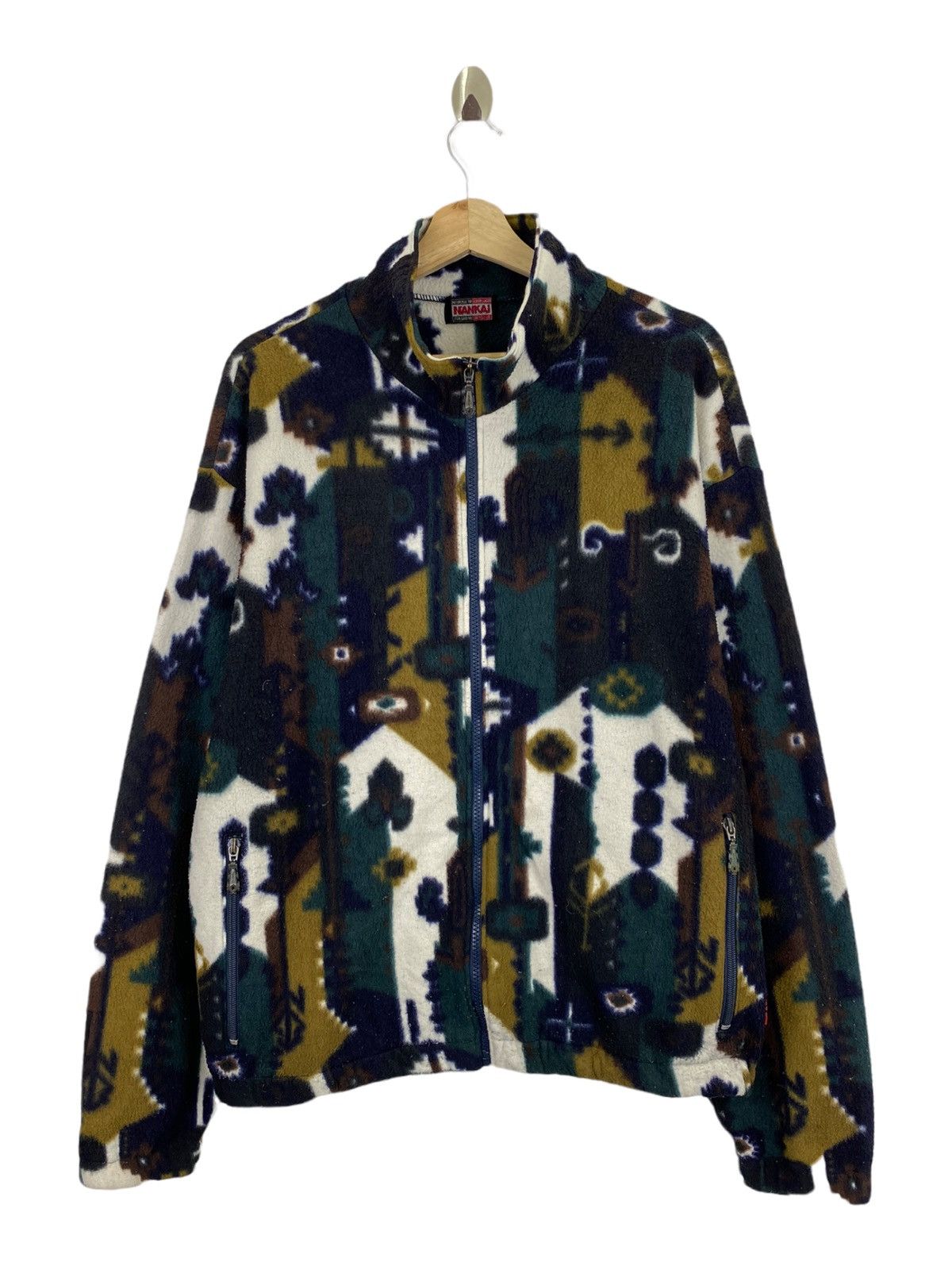 Vintage Vintage Nankai printed Fleece sweater Size US L / EU 52-54 / 3 - 1 Thumbnail