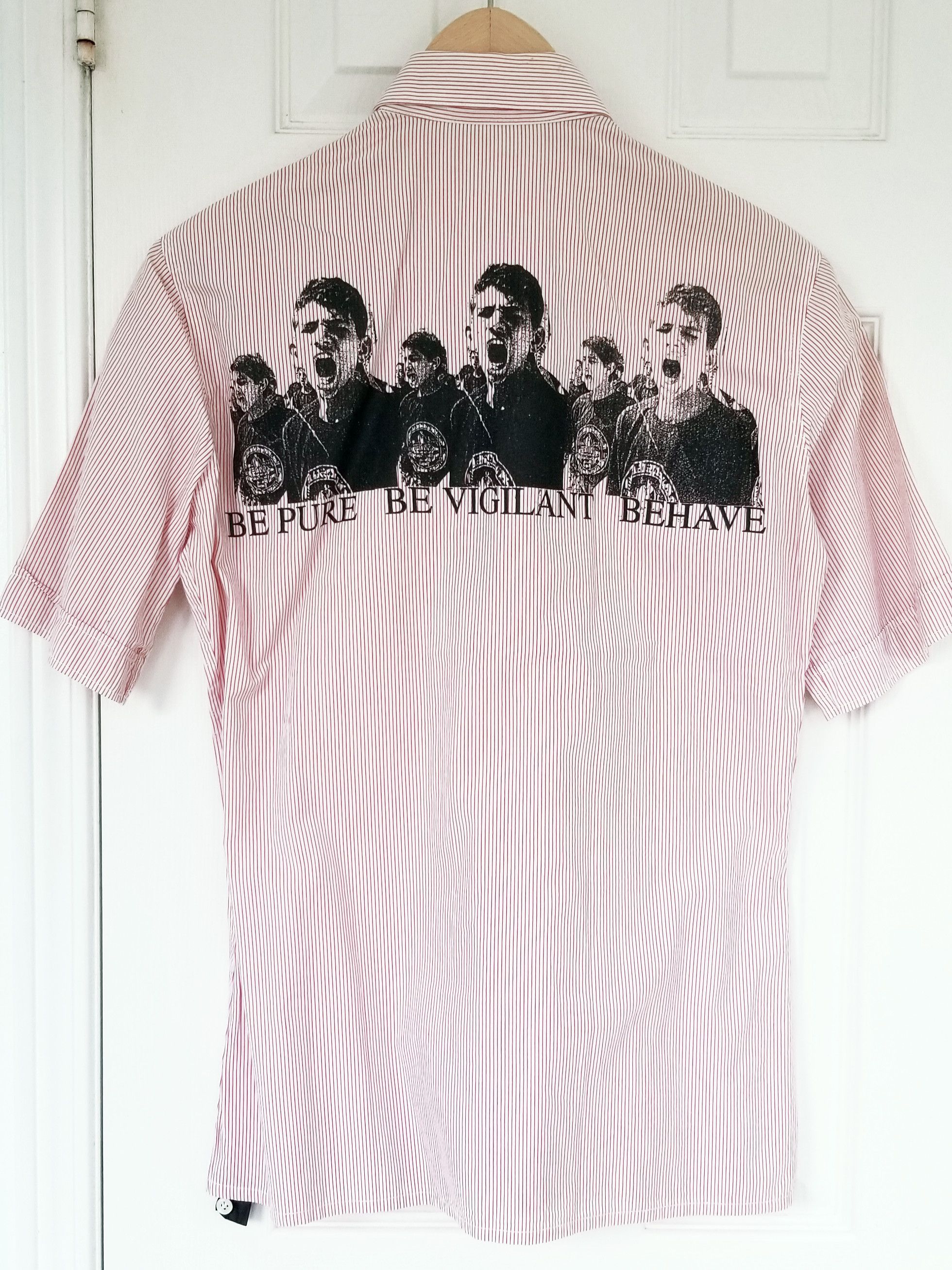 Raf Simons Raf Simons Iconic 2002 Be Pure Vigilant Behave Shirt Size US S / EU 44-46 / 1 - 2 Thumbnail