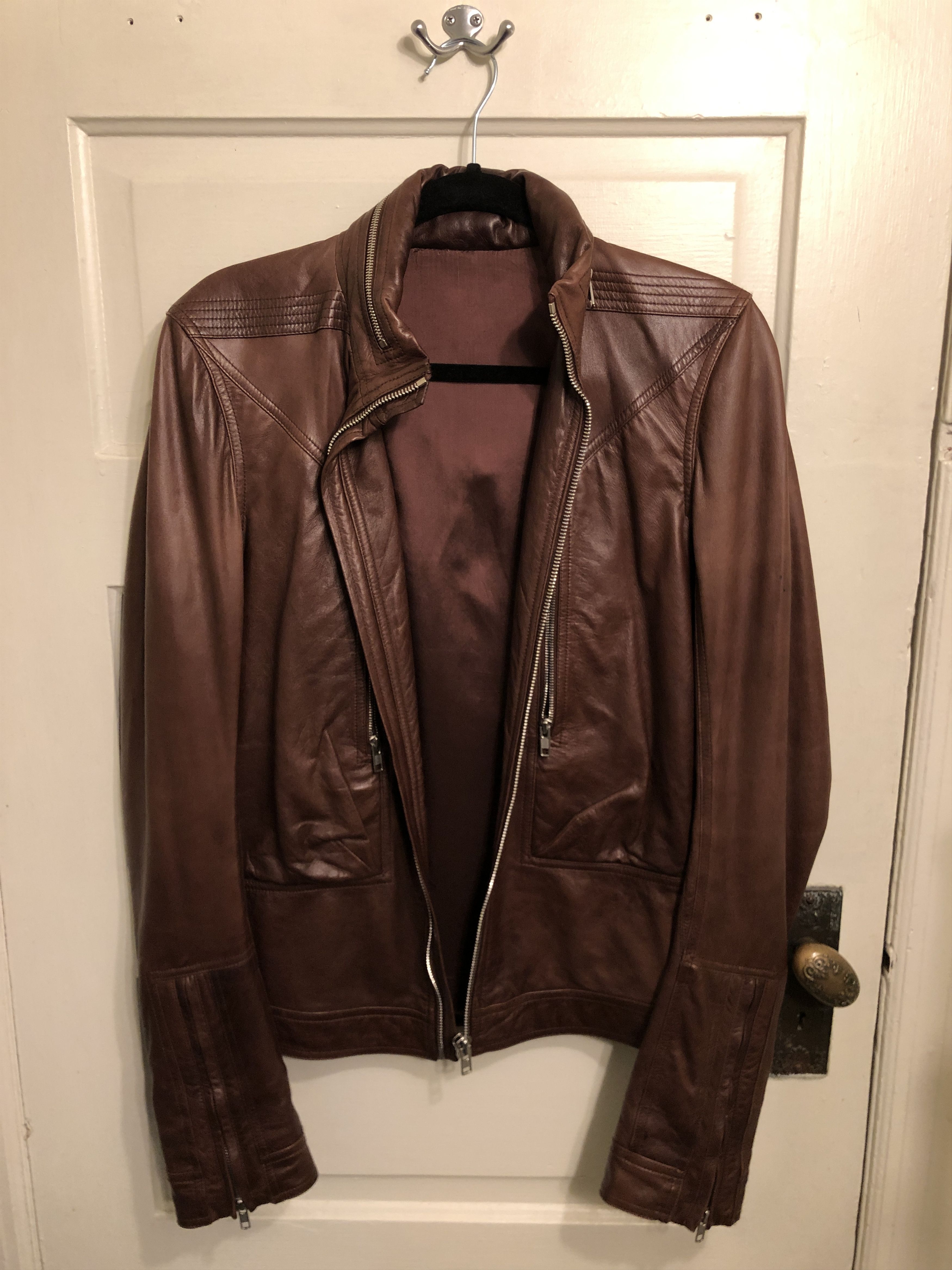 Rick Owens Rick Owens lamb leather jacket with hood Size US M / EU 48-50 / 2 - 4 Thumbnail