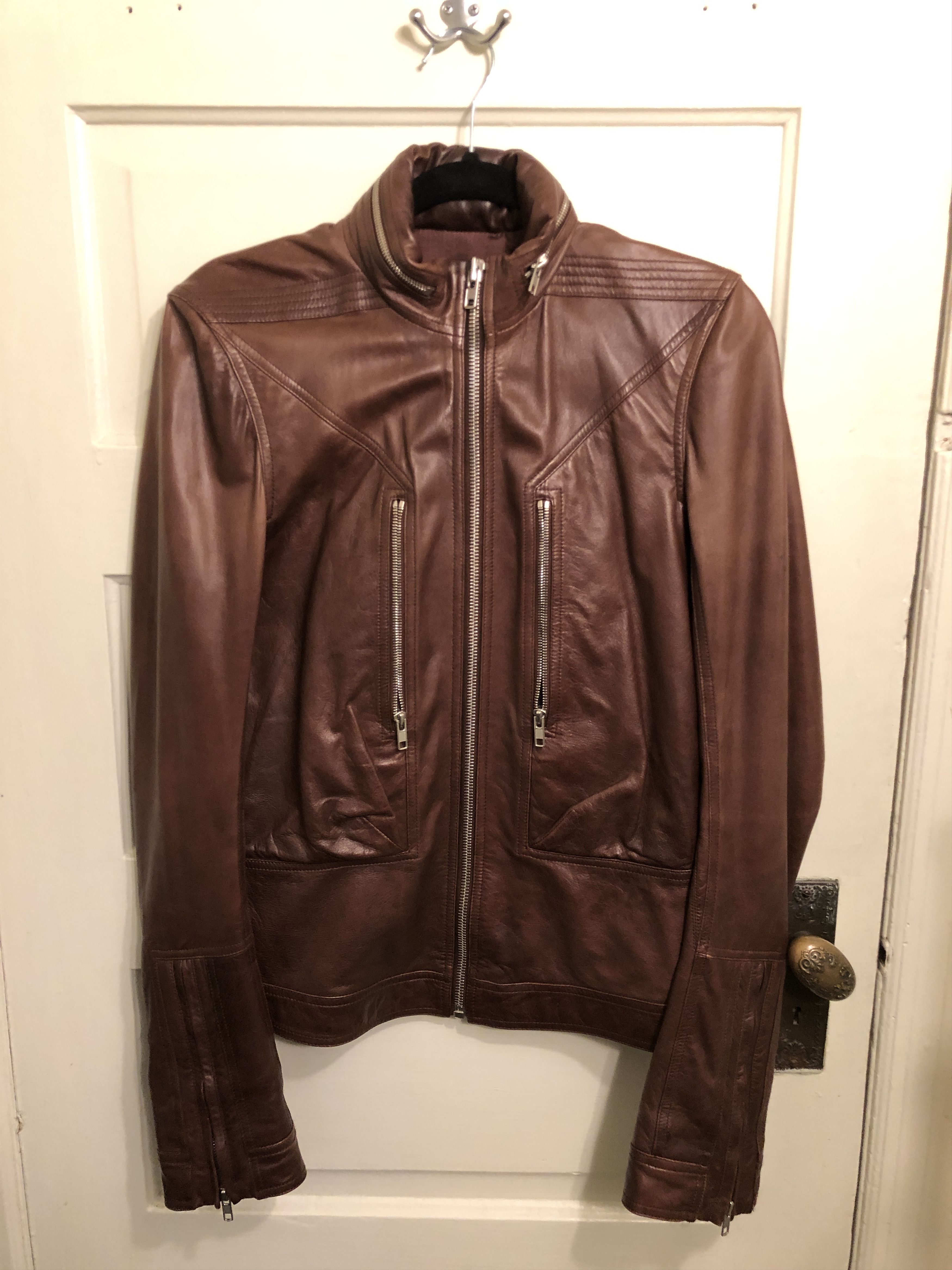 Rick Owens Rick Owens lamb leather jacket with hood Size US M / EU 48-50 / 2 - 3 Thumbnail