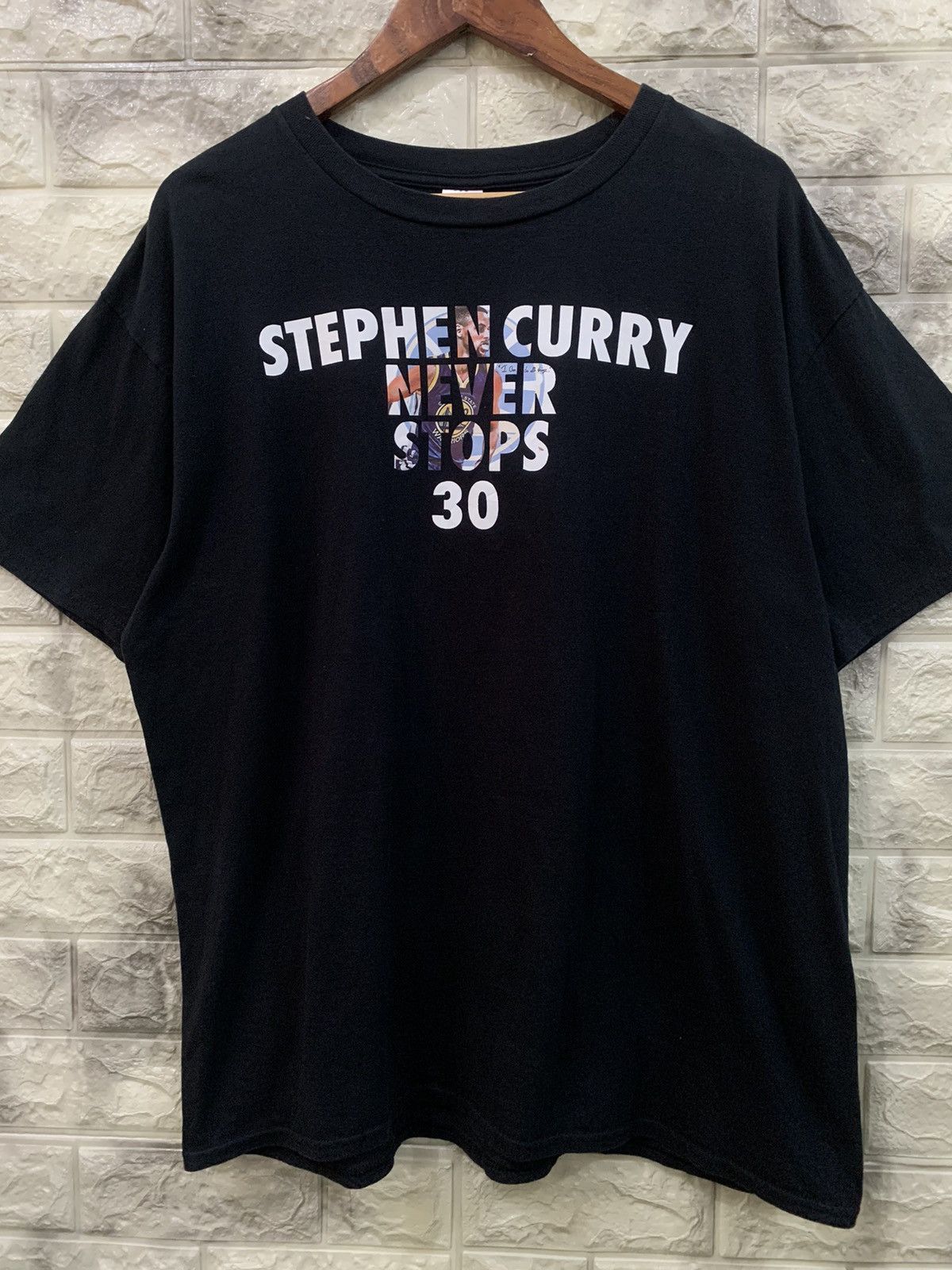 Vintage Stephen Curry Never Stops 30 Tee