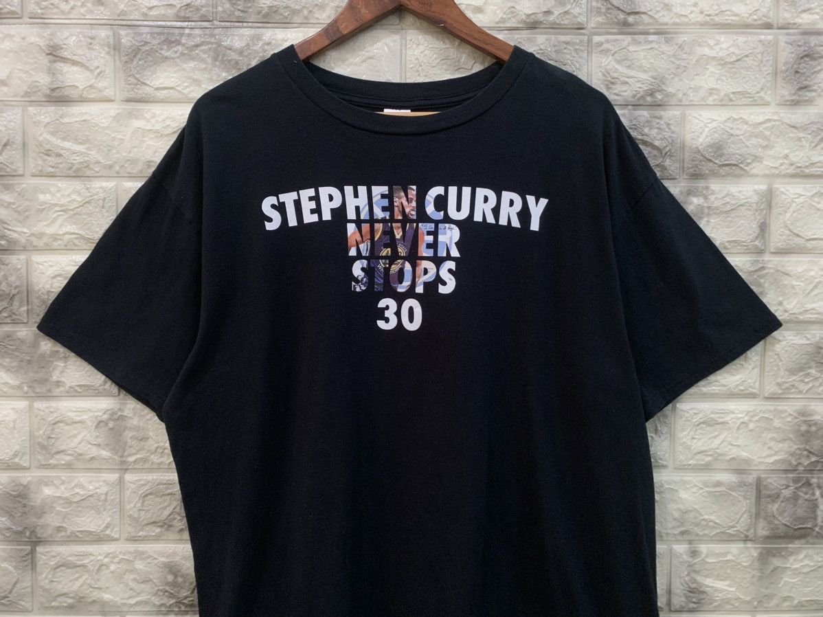 Vintage Stephen Curry Never Stops 30 Tee