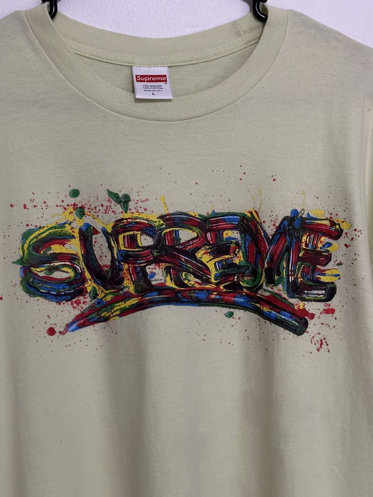 Supreme Supreme Paint Logo Tee Size US L / EU 52-54 / 3 - 2 Thumbnail