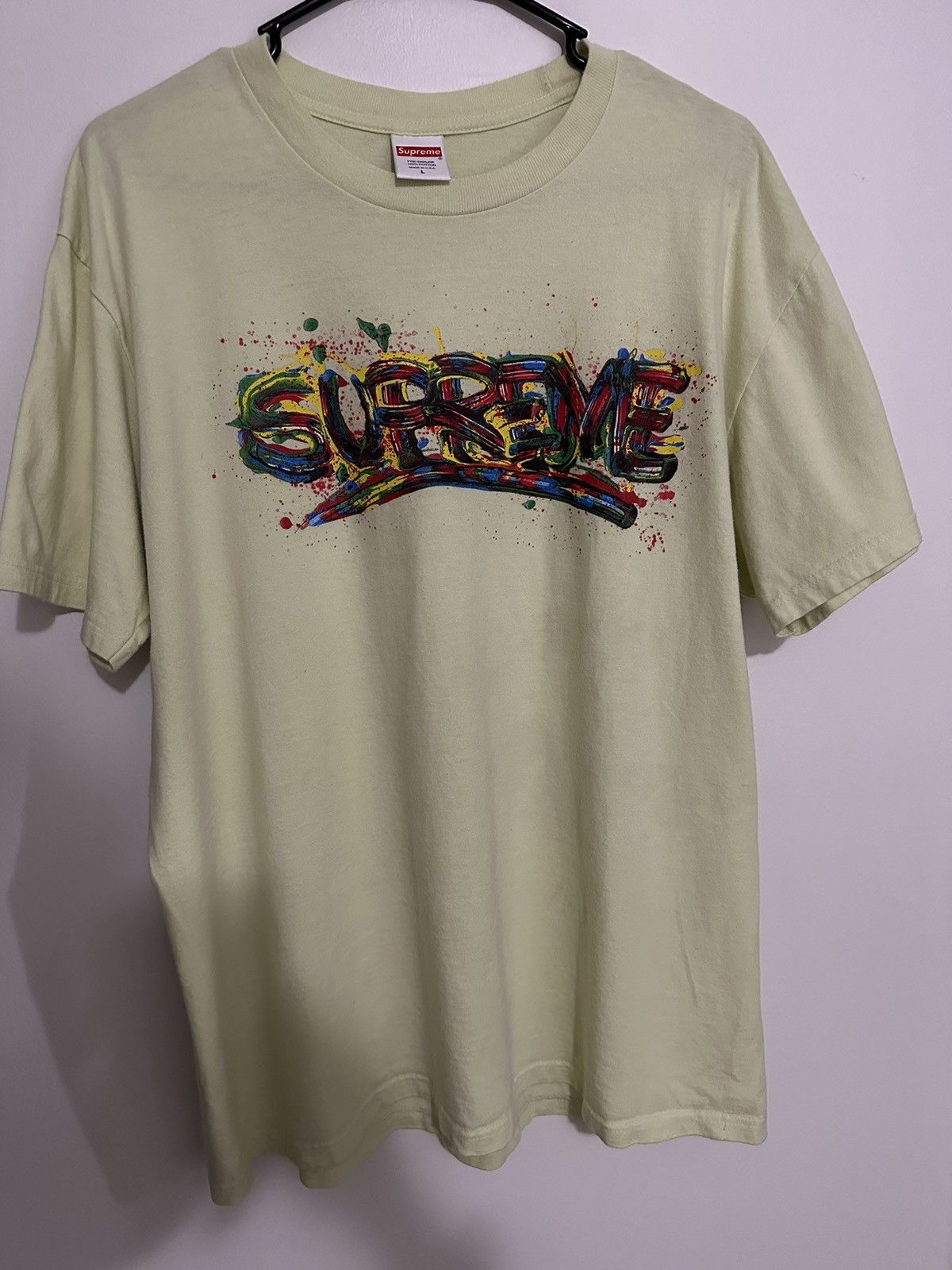 Supreme Supreme Paint Logo Tee Size US L / EU 52-54 / 3 - 1 Thumbnail