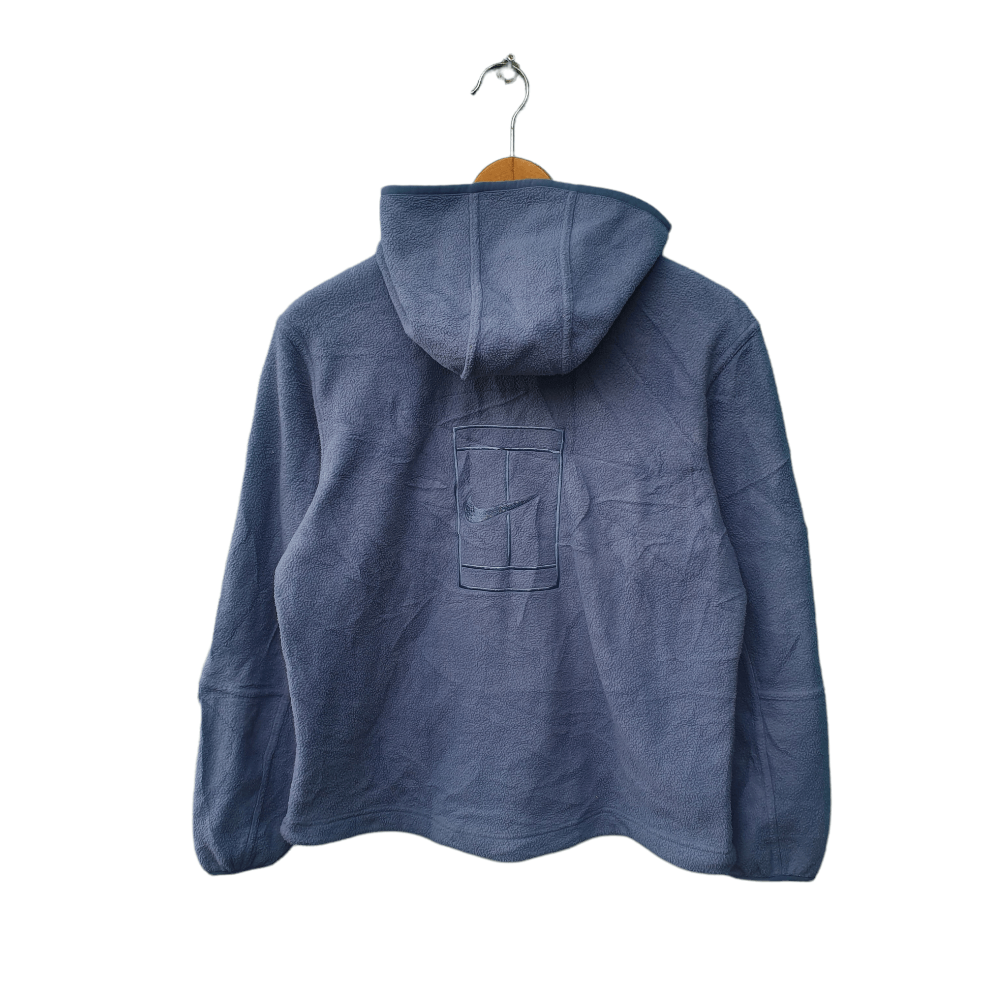 Nike × Vintage NIKE COURT BIG LOGO HALF ZIP FLEECE Size S / US 4 / IT 40 - 2 Thumbnail