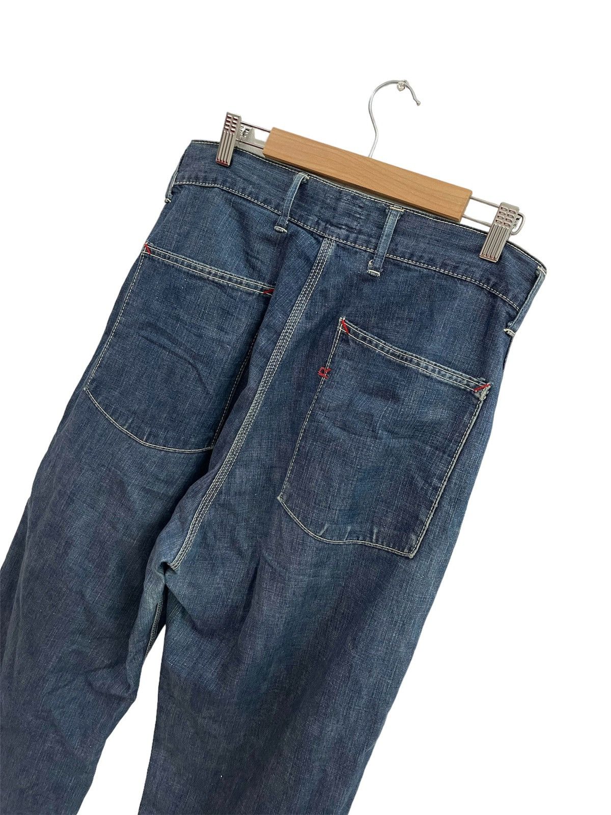 45rpm × Kapital 45RPM Carpenter Pants Blue Cafe Jeans Size US 30 / EU 46 - 4 Thumbnail