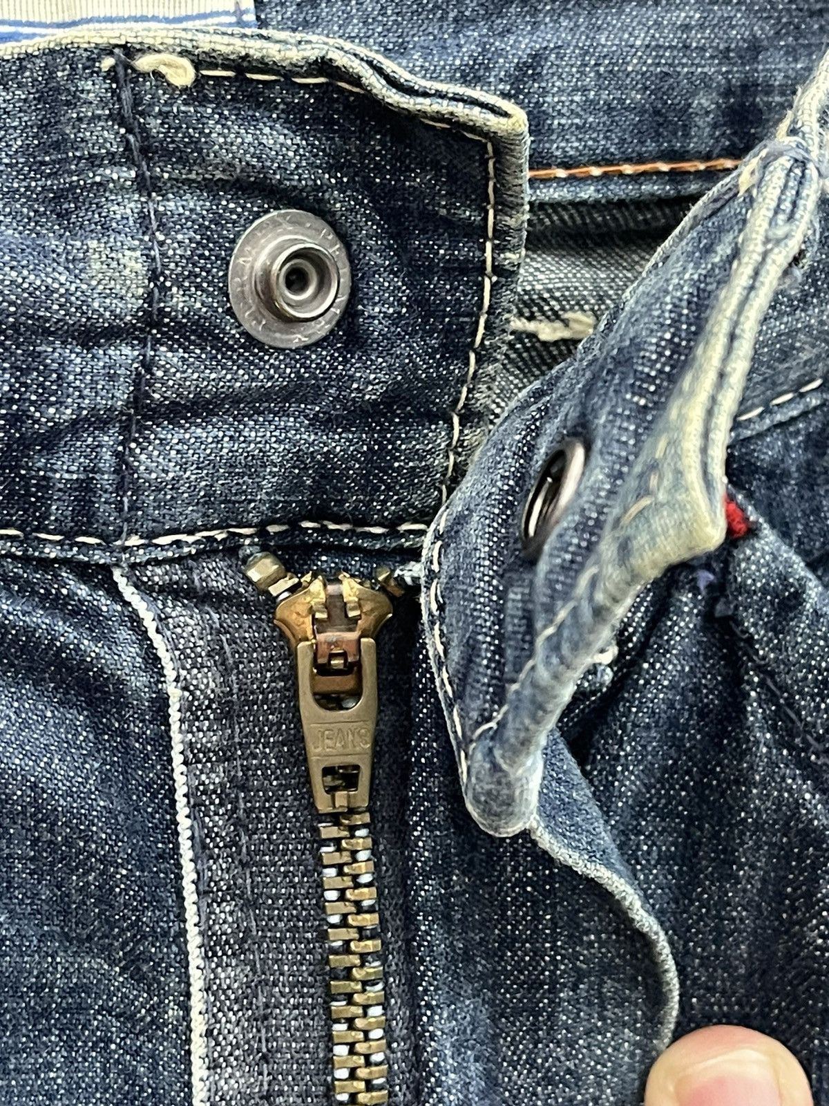 45rpm × Kapital 45RPM Carpenter Pants Blue Cafe Jeans Size US 30 / EU 46 - 7 Thumbnail