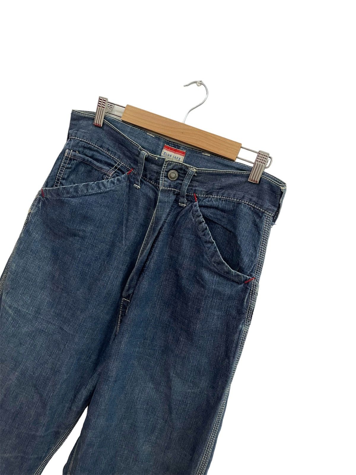 45rpm × Kapital 45RPM Carpenter Pants Blue Cafe Jeans Size US 30 / EU 46 - 2 Thumbnail