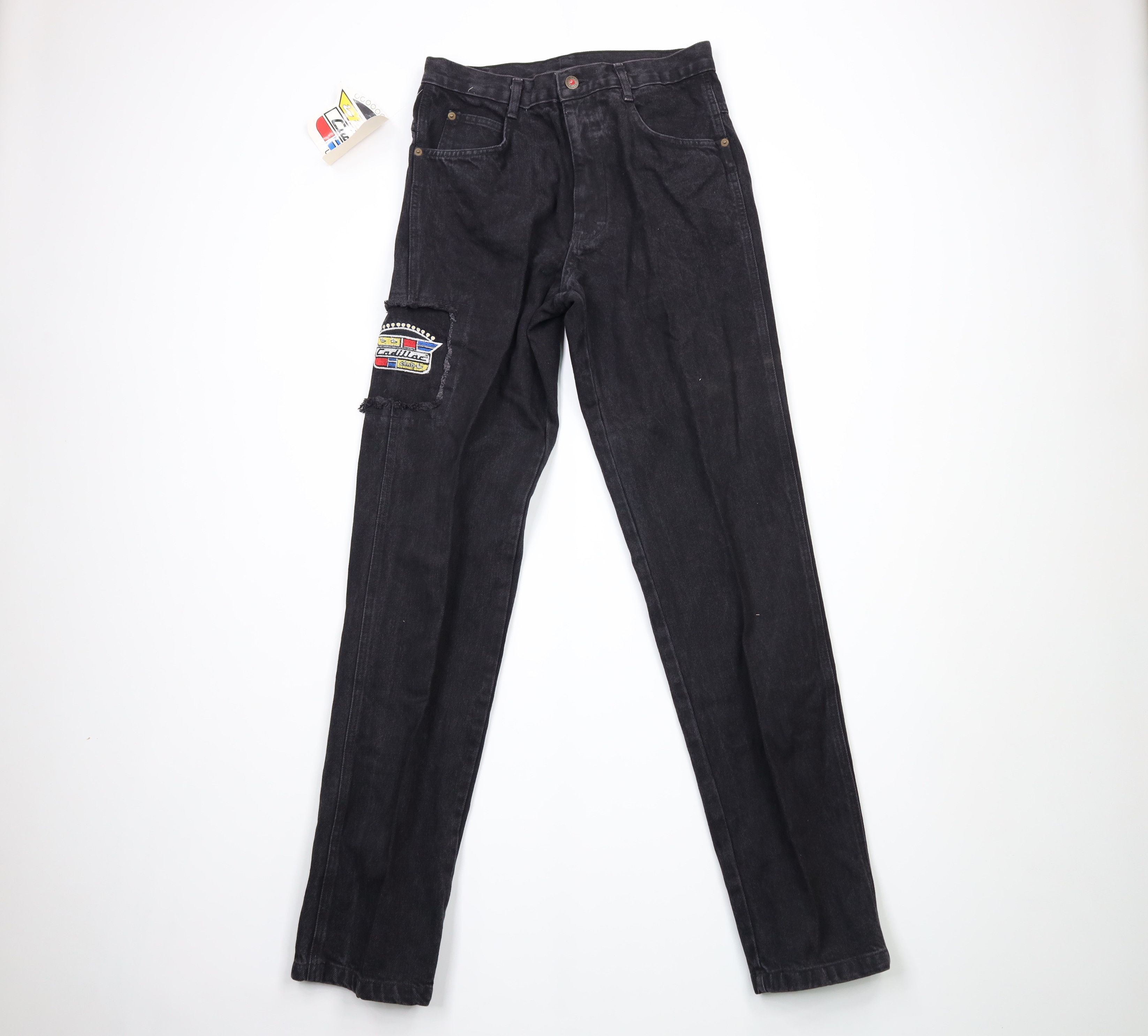 image of Nos Vintage 90's Cadillac Out Straight Leg Denim Jeans Black, Men's (Size 31)