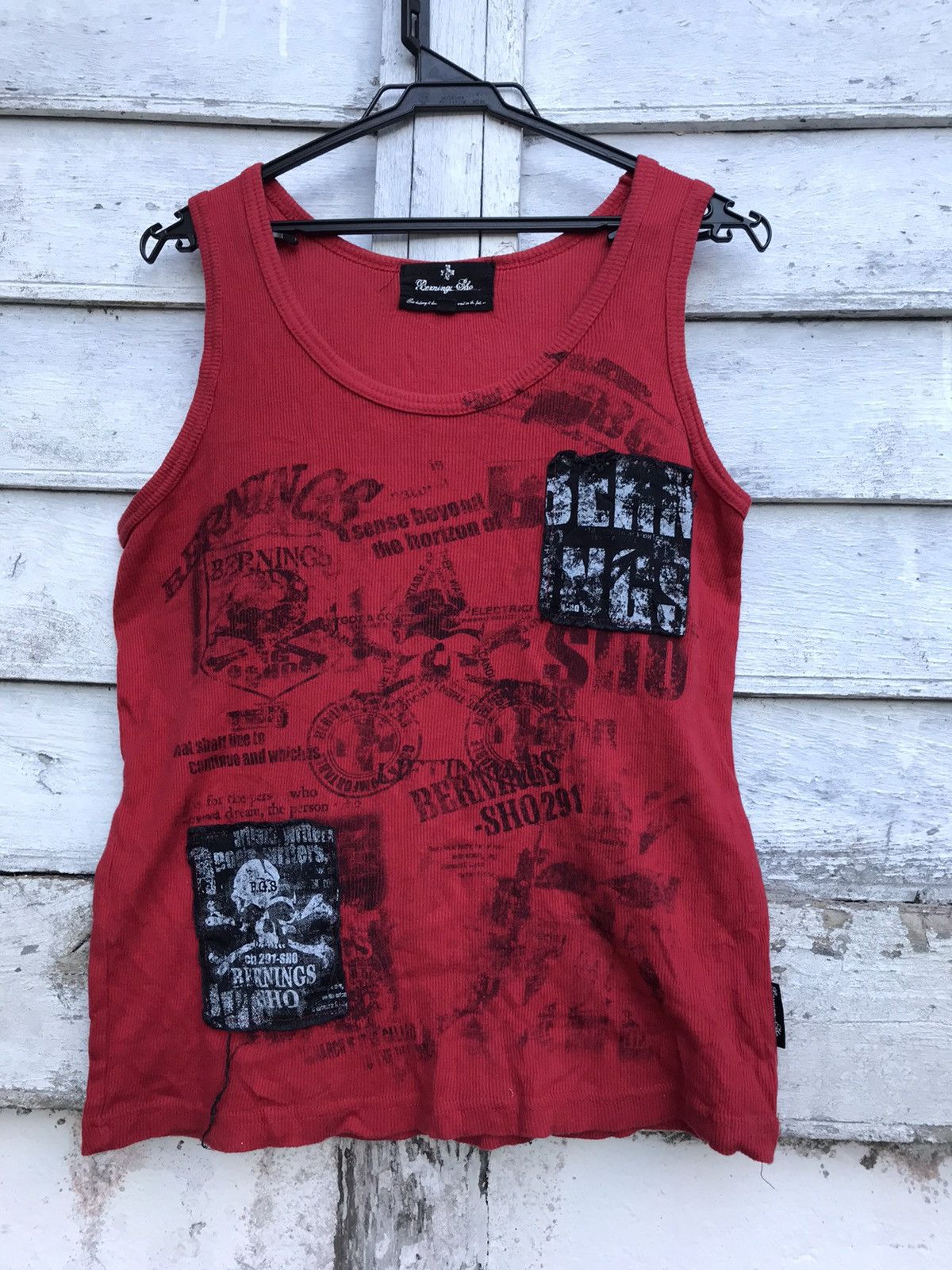 Japanese Brand Bernings sho Punk desing tank top Size US S / EU 44-46 / 1 - 1 Thumbnail