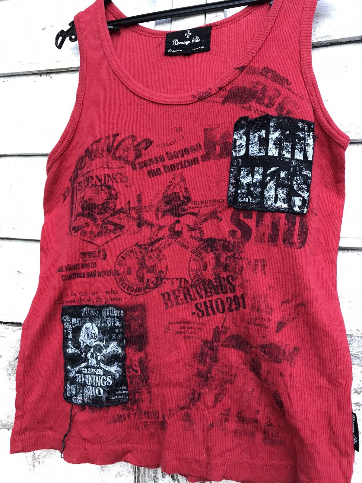 Japanese Brand Bernings sho Punk desing tank top Size US S / EU 44-46 / 1 - 2 Thumbnail