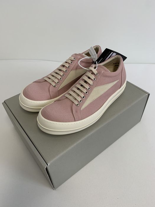 Rick Owens SS2023 vans edfu vintage sneaker faded pink denim | Grailed