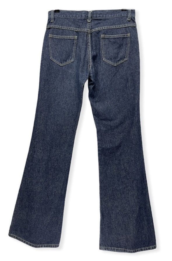 Japanese Brand LIVRE CLAIRE Side Studded Retro Flared Denim Pants Size US 28 / EU 44 - 3 Thumbnail