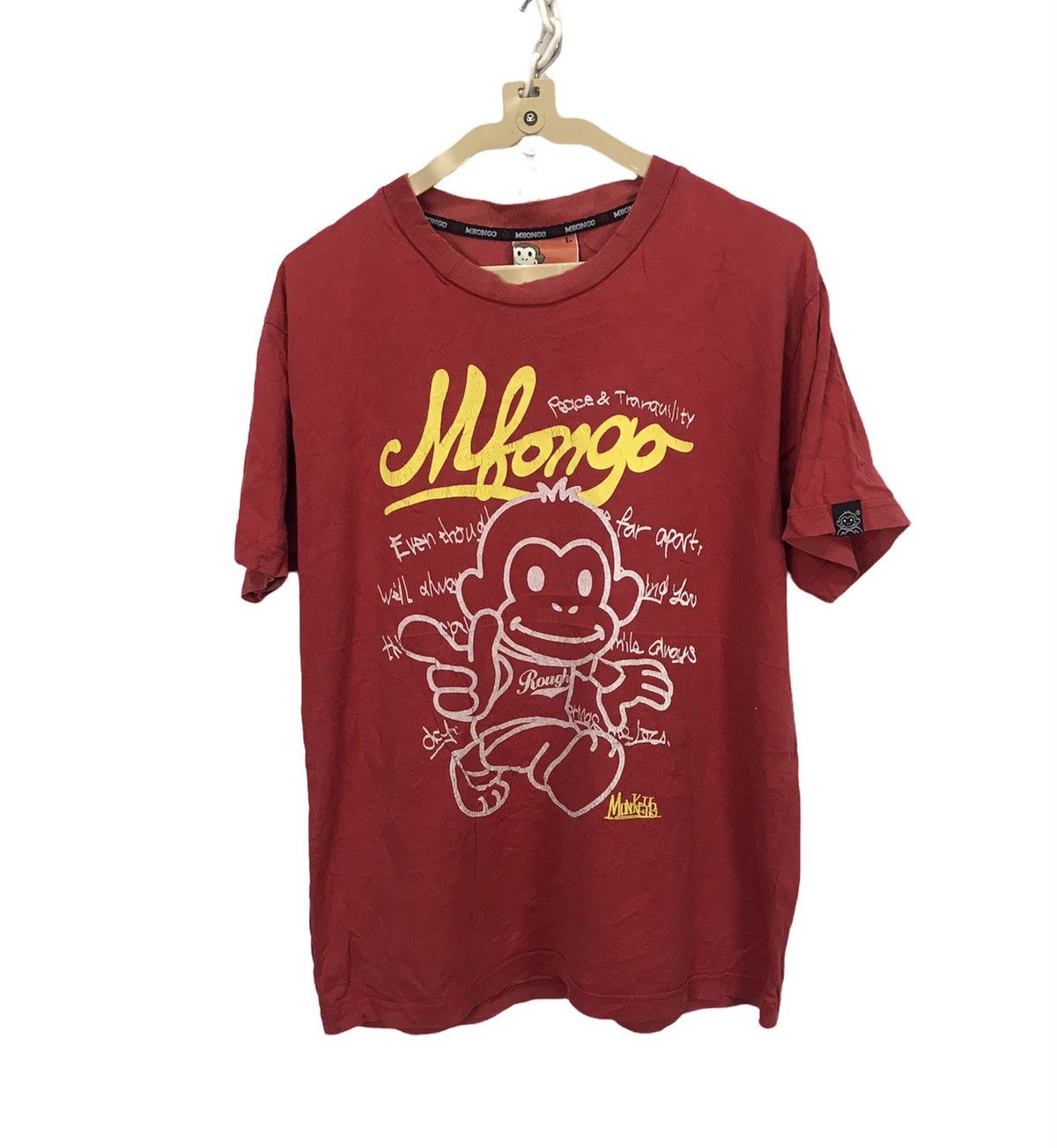 Japanese Brand Mbongo distressed tshirt Size US M / EU 48-50 / 2 - 1 Thumbnail