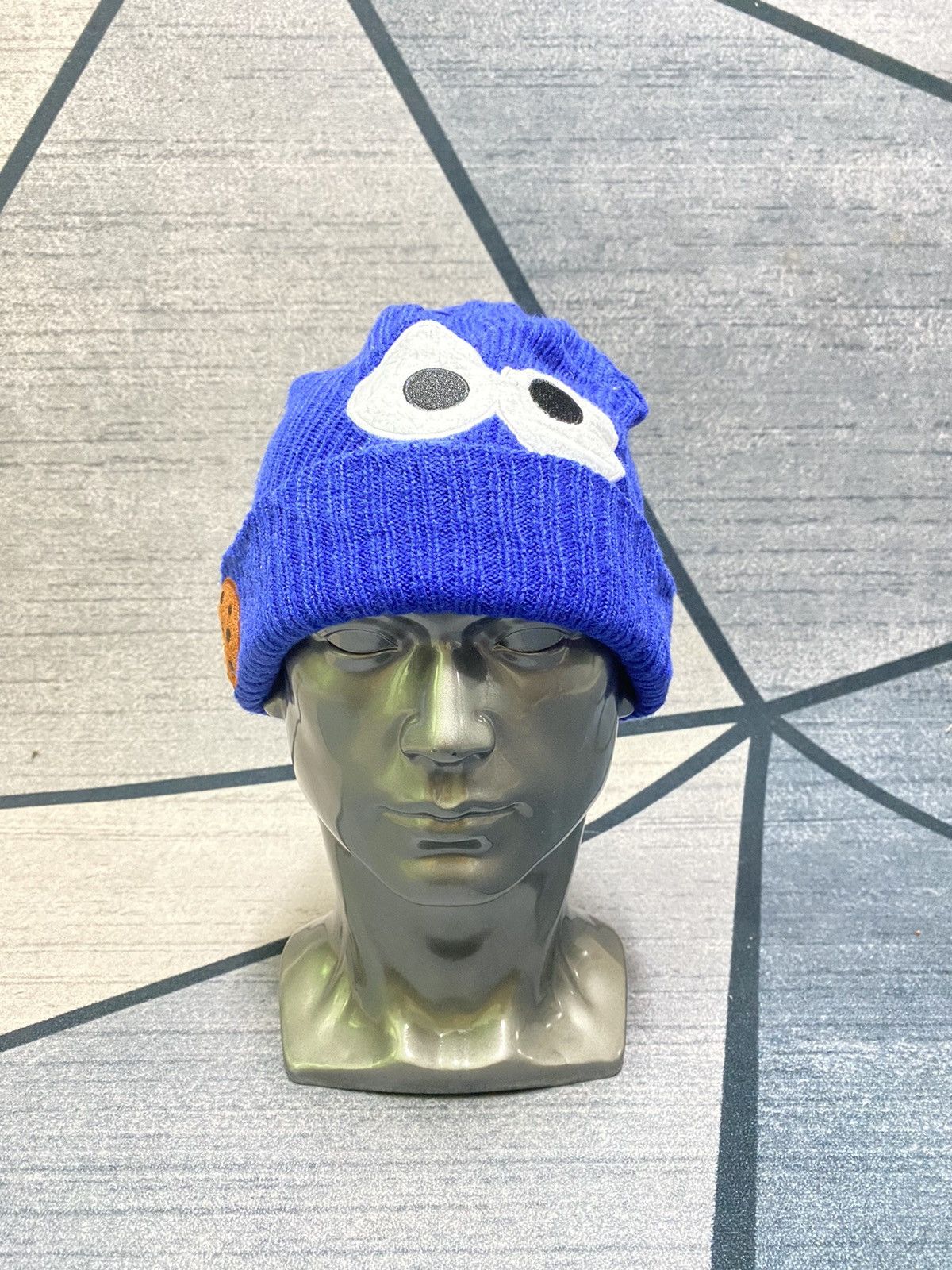 image of Cartoon Network x Universal Studios Sesame Street Beanie Hat in Blue, Men's